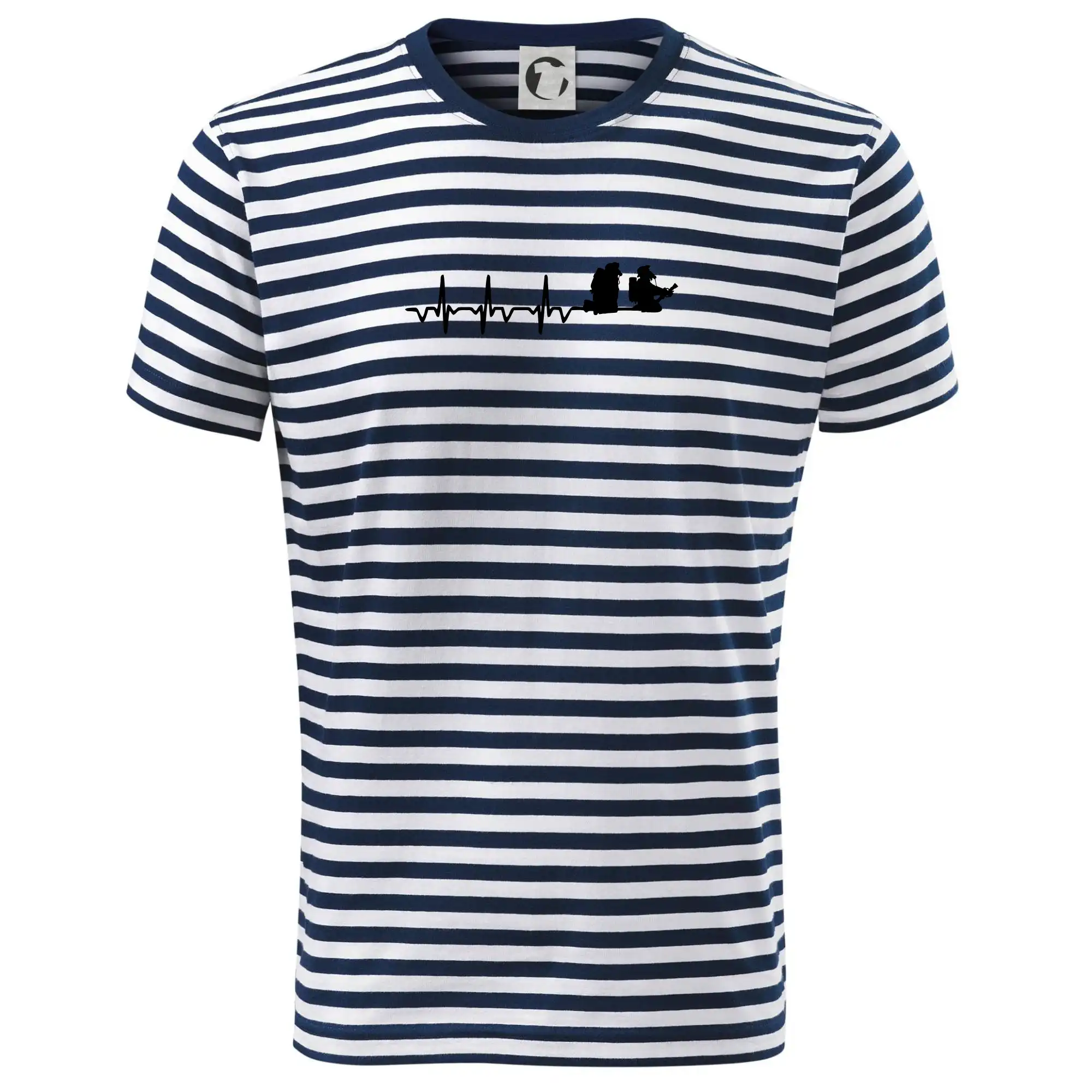 Originálne tričká pre hasičov - EKG hasiči - Tričko na vodu