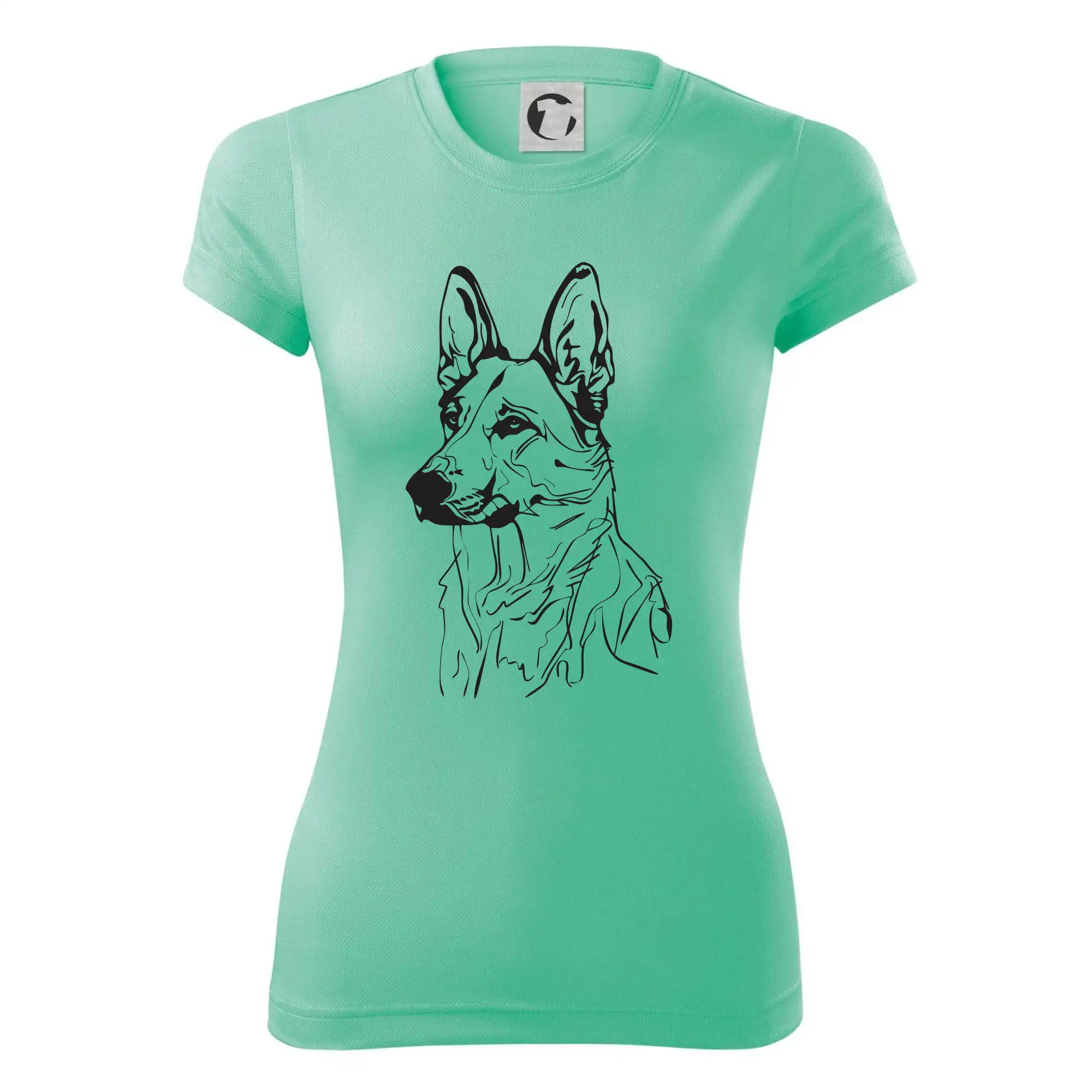 Německý ovčák černá kresba