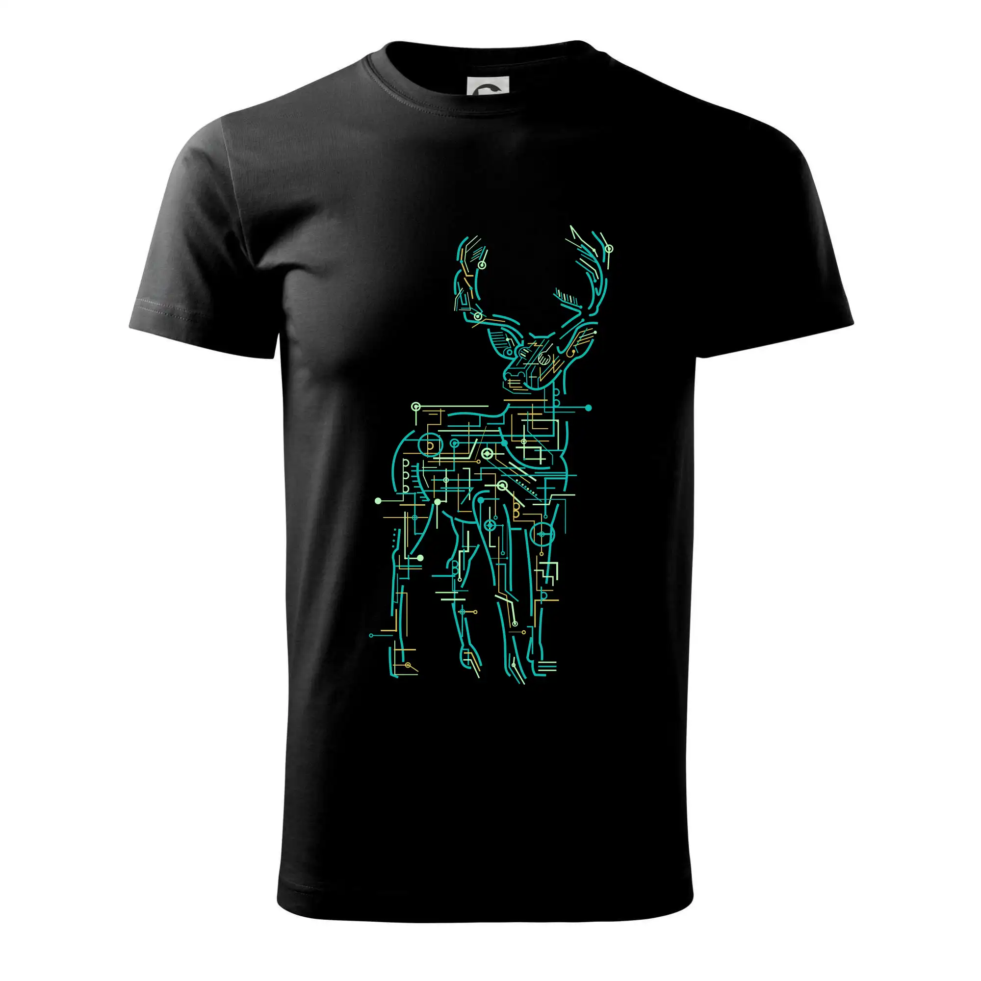 Grafické tričká - Electric Deer - Klasické pánske tričko vyššej gramáže