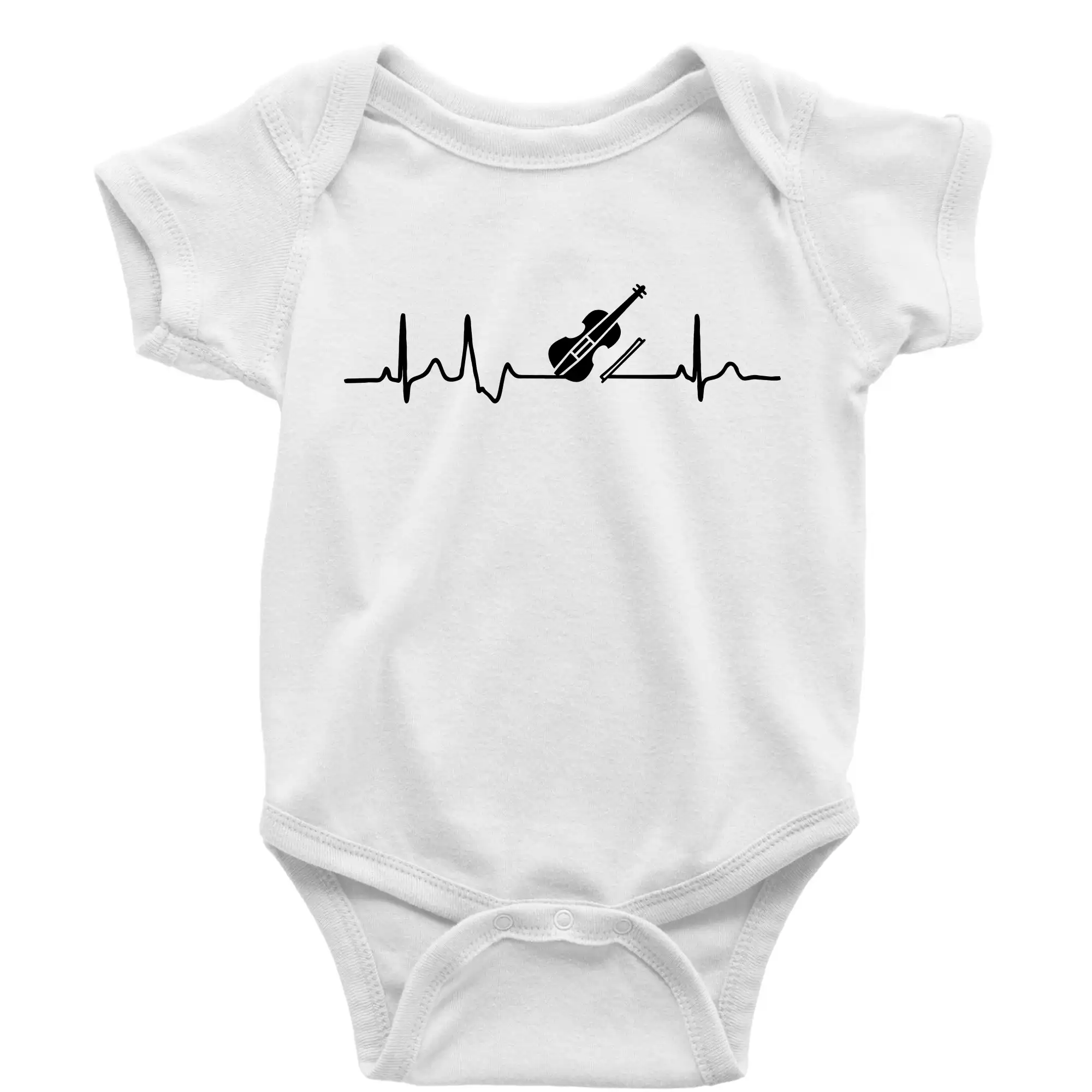 EKG husle - Body dojčenské s krátkym rukávom