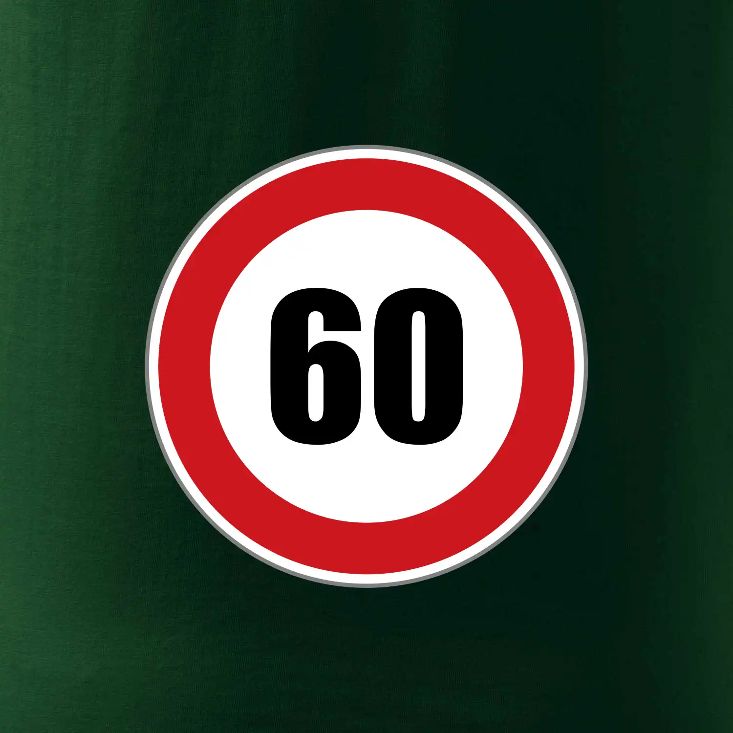 Dopravní značka - omezení rychlosti 60