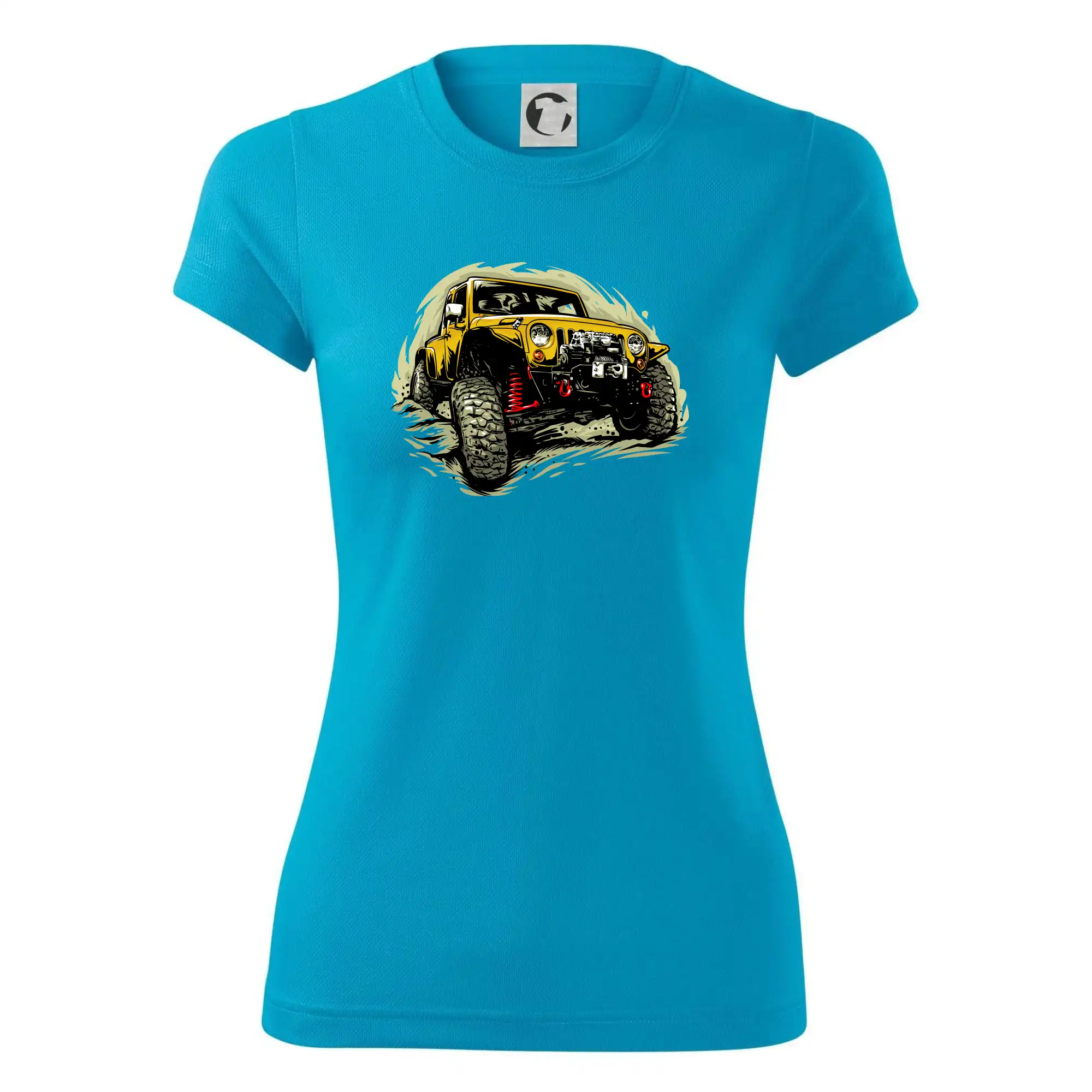 Žlutý offroad s navijákem