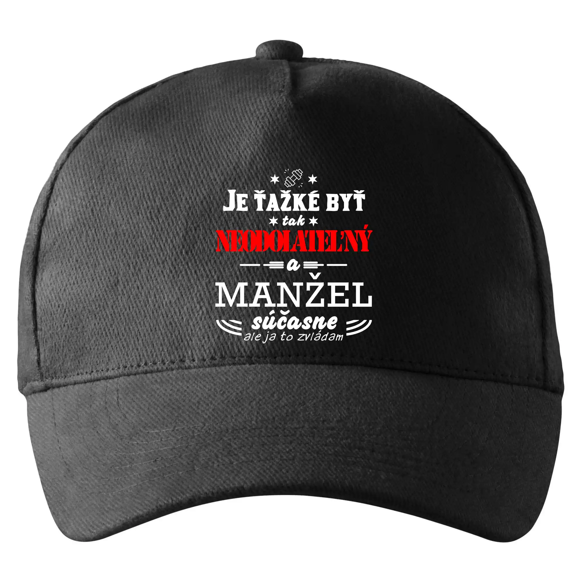 Najlepší darček pre otecka ku dňu otcov - Neodolateľný manžel - Šiltovka so zahnutým šiltom a mosaznou sponou