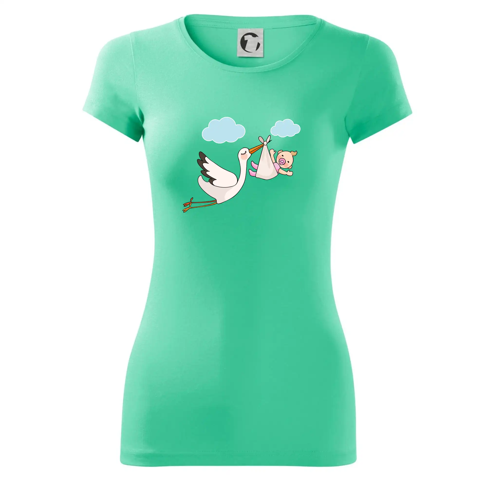 Čáp čekáme miminko - holka