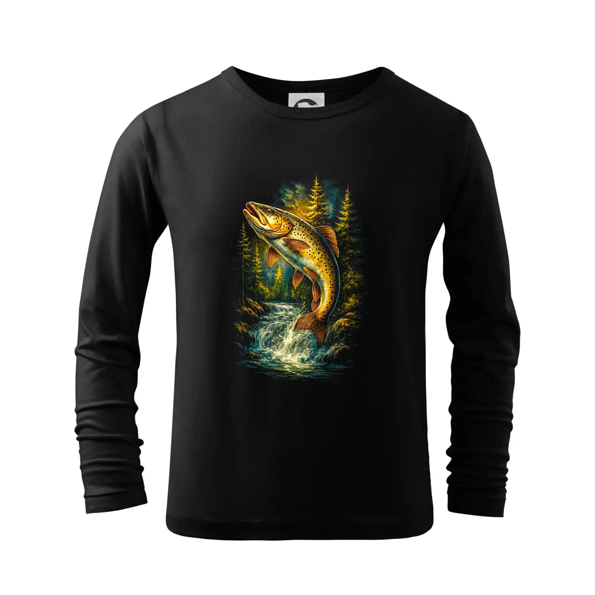 Obrázek pstruh a stromy