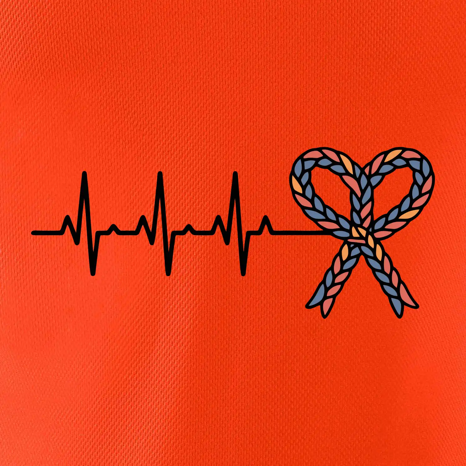 EKG srdce velikonoce