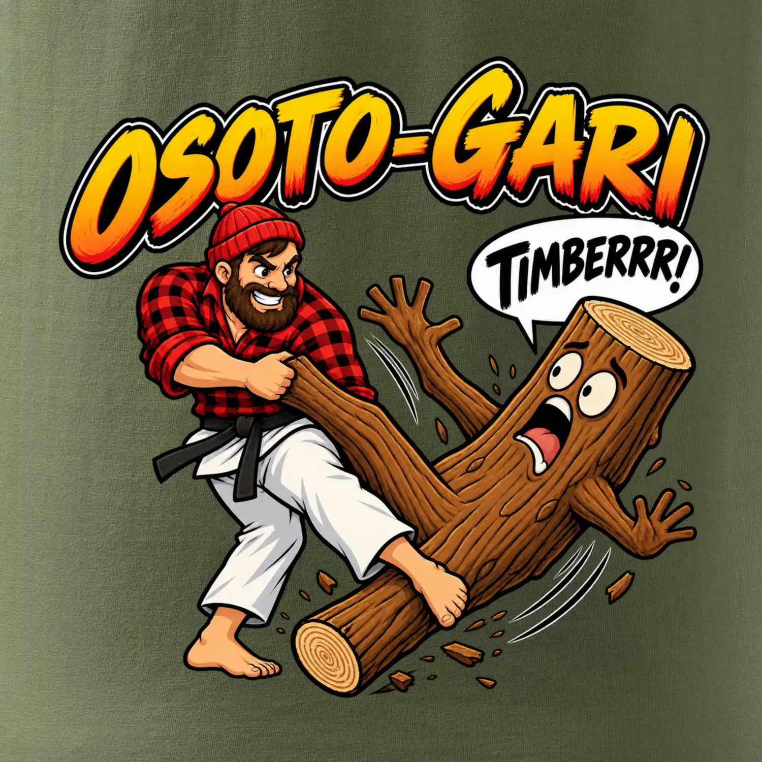 Osoto gari timber judo