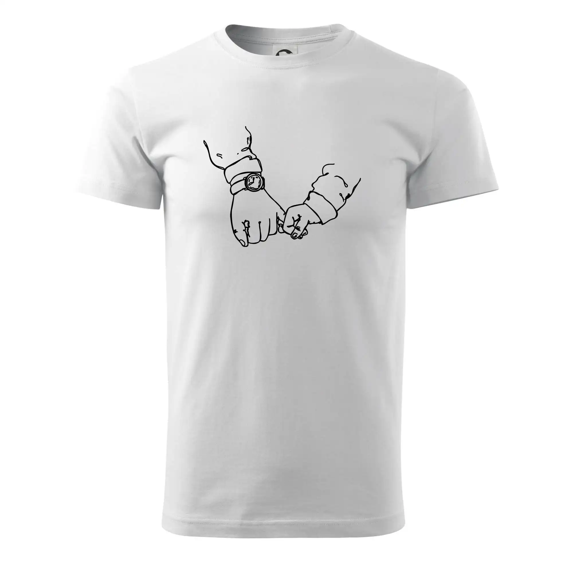 Táta a syn ruce obrys