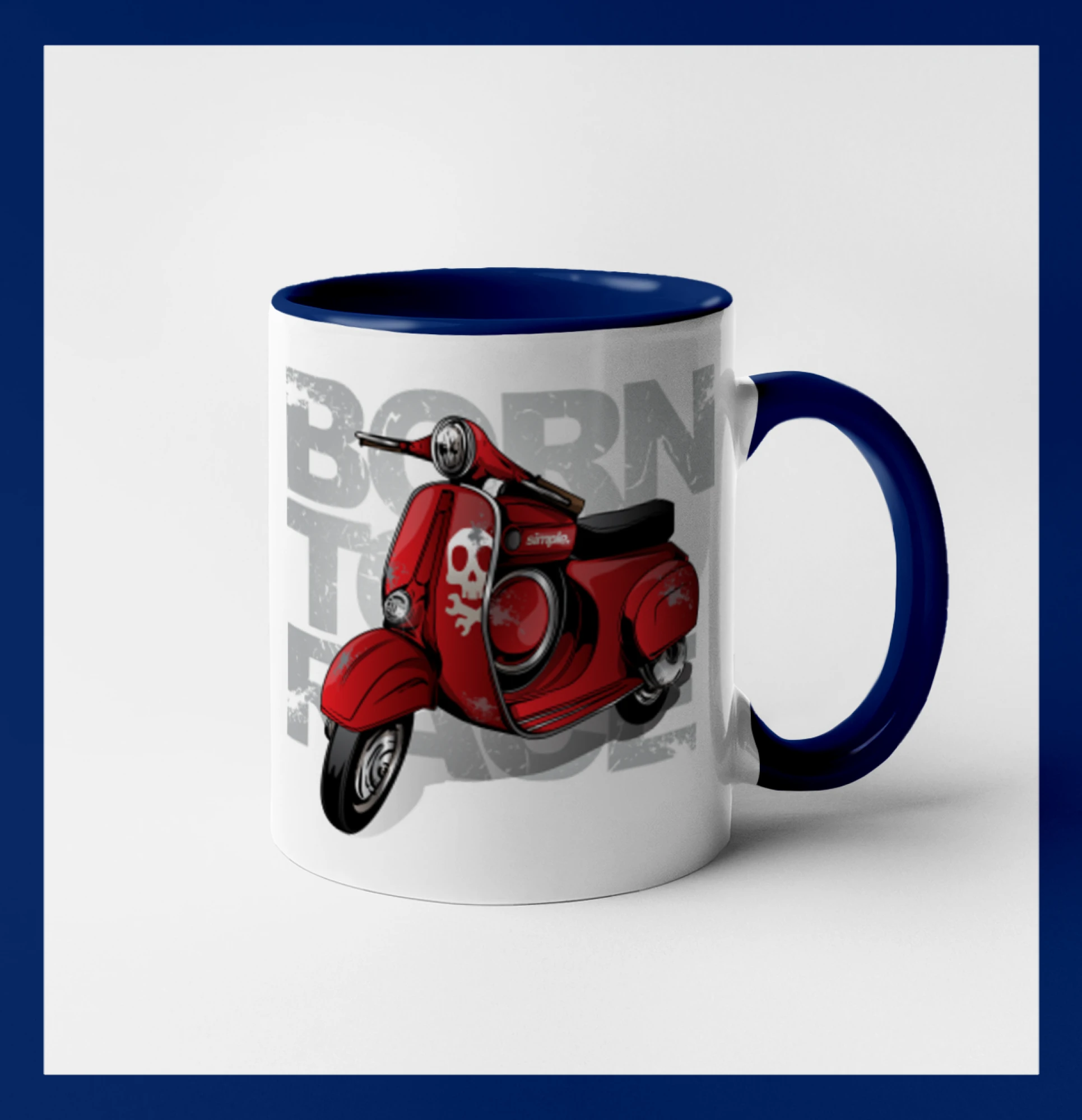 Scooter born to ride red
