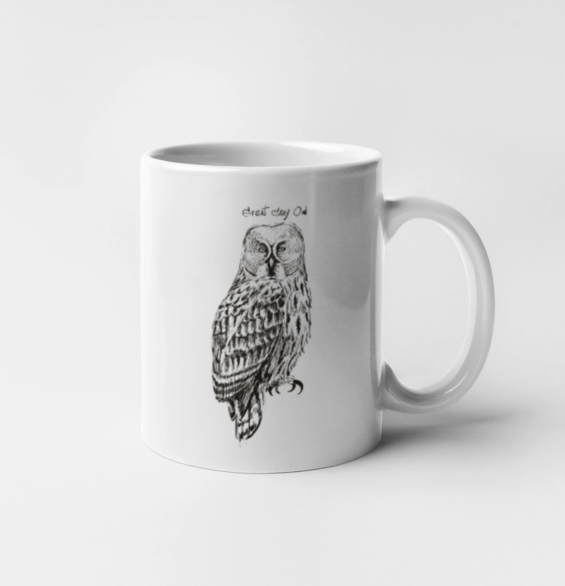 Puštík vousatý great gray owl