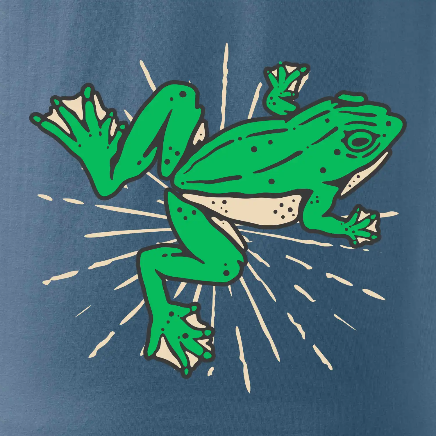 Žába zelená kreslená