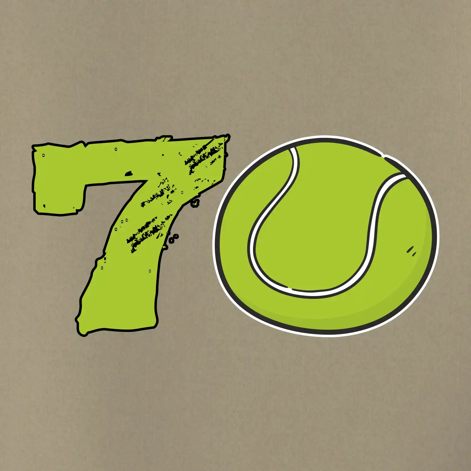 Tenis kulaté narozeniny 70