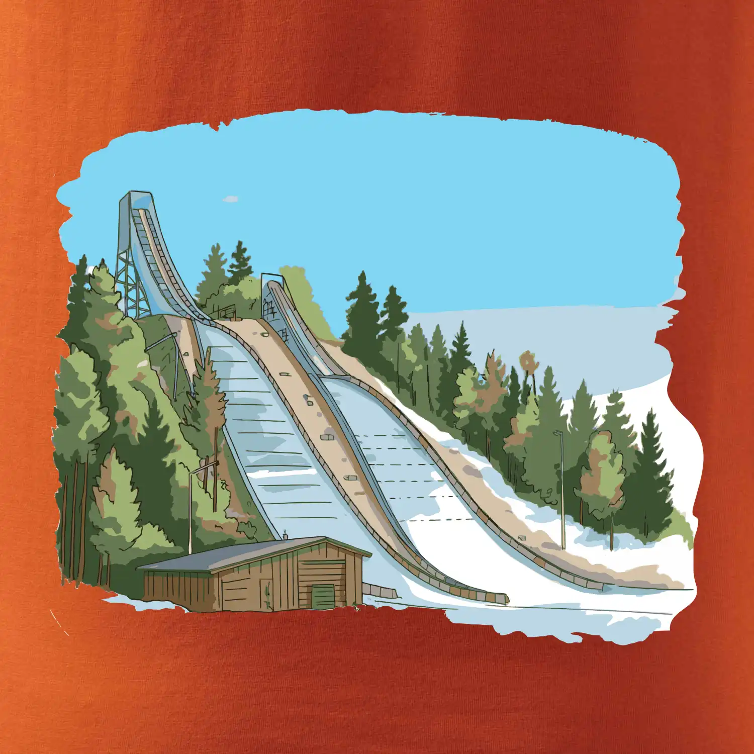 Obrázek skokanských můstků