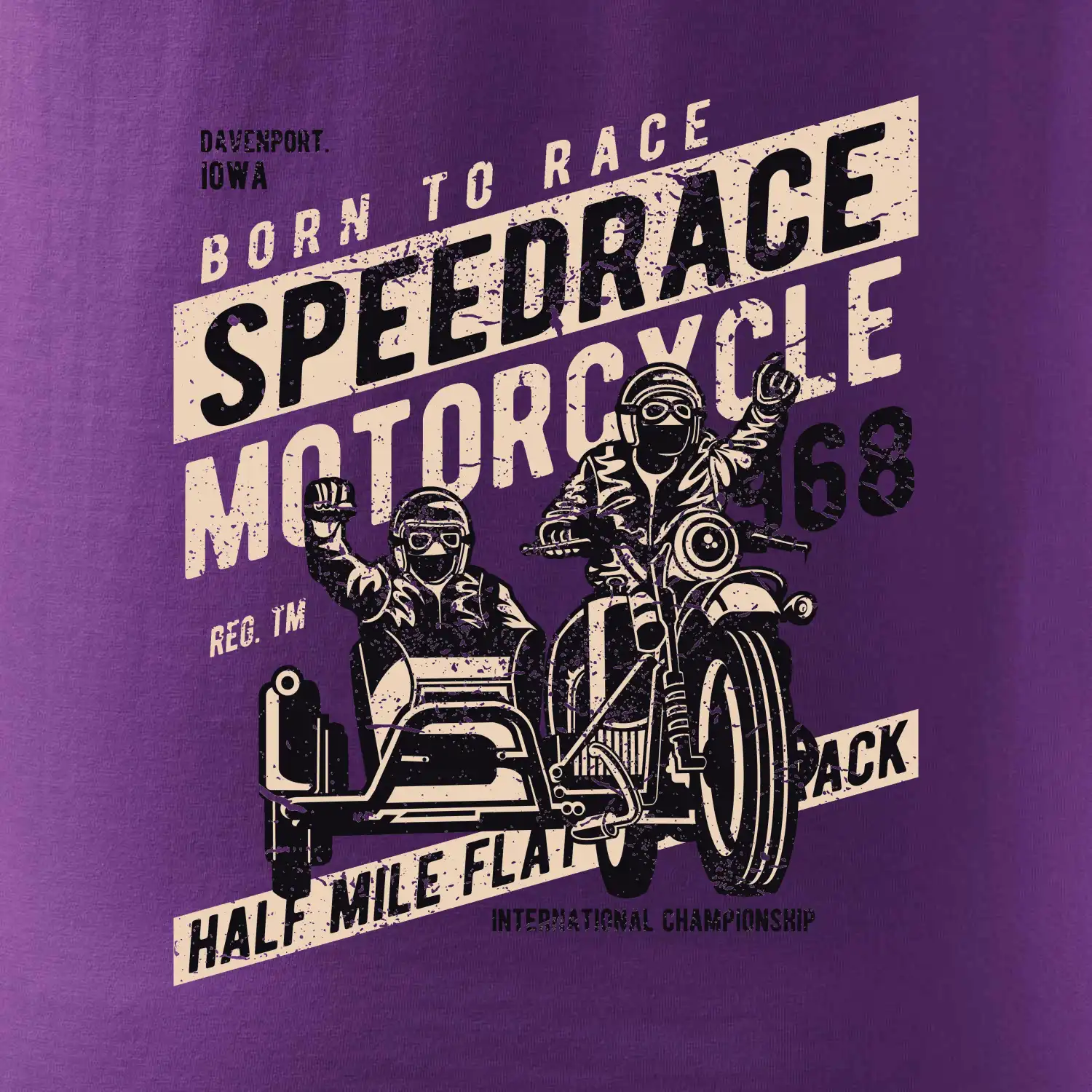 Speedrace motrcycle half mile