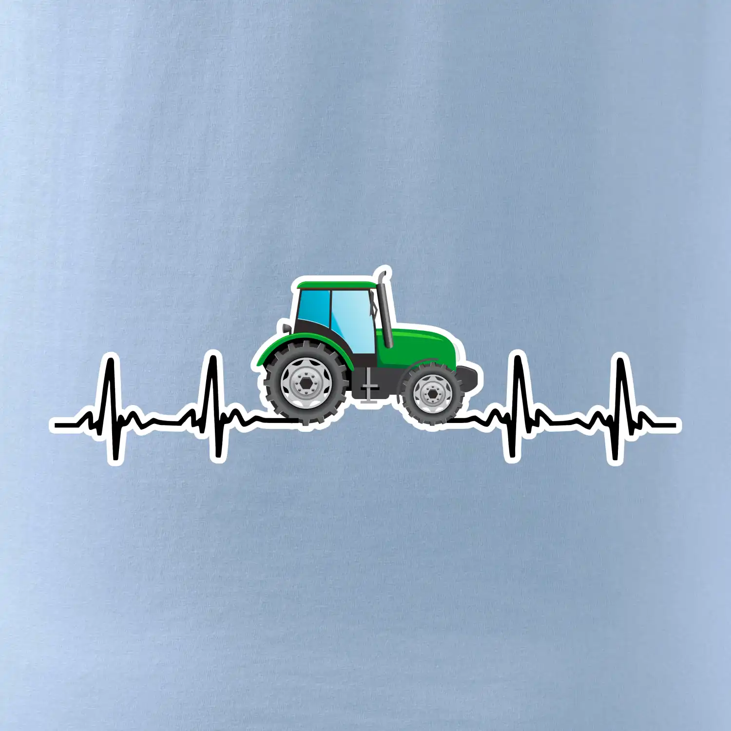Traktor barevný ekg
