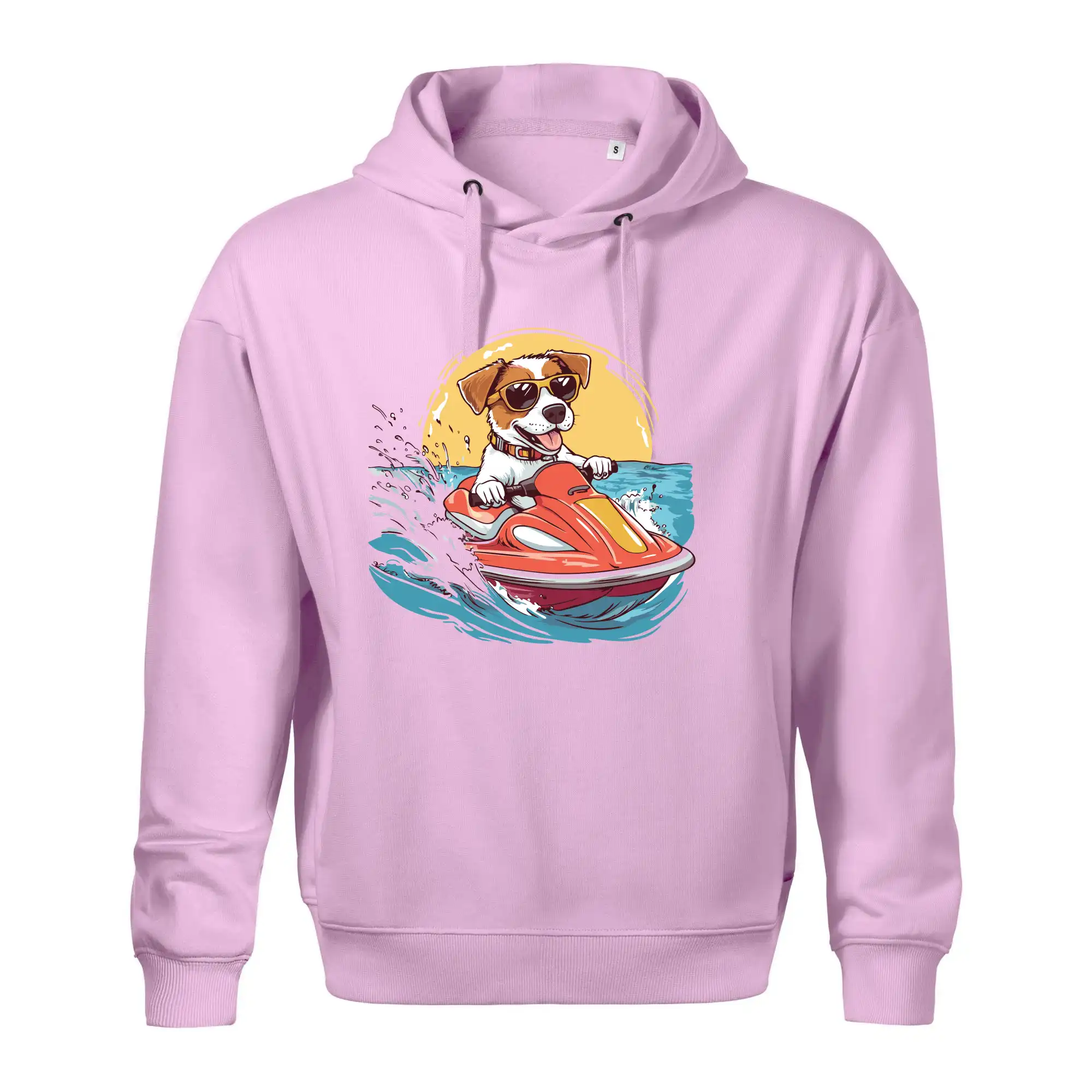 Jack russell teriér na vodním skútru