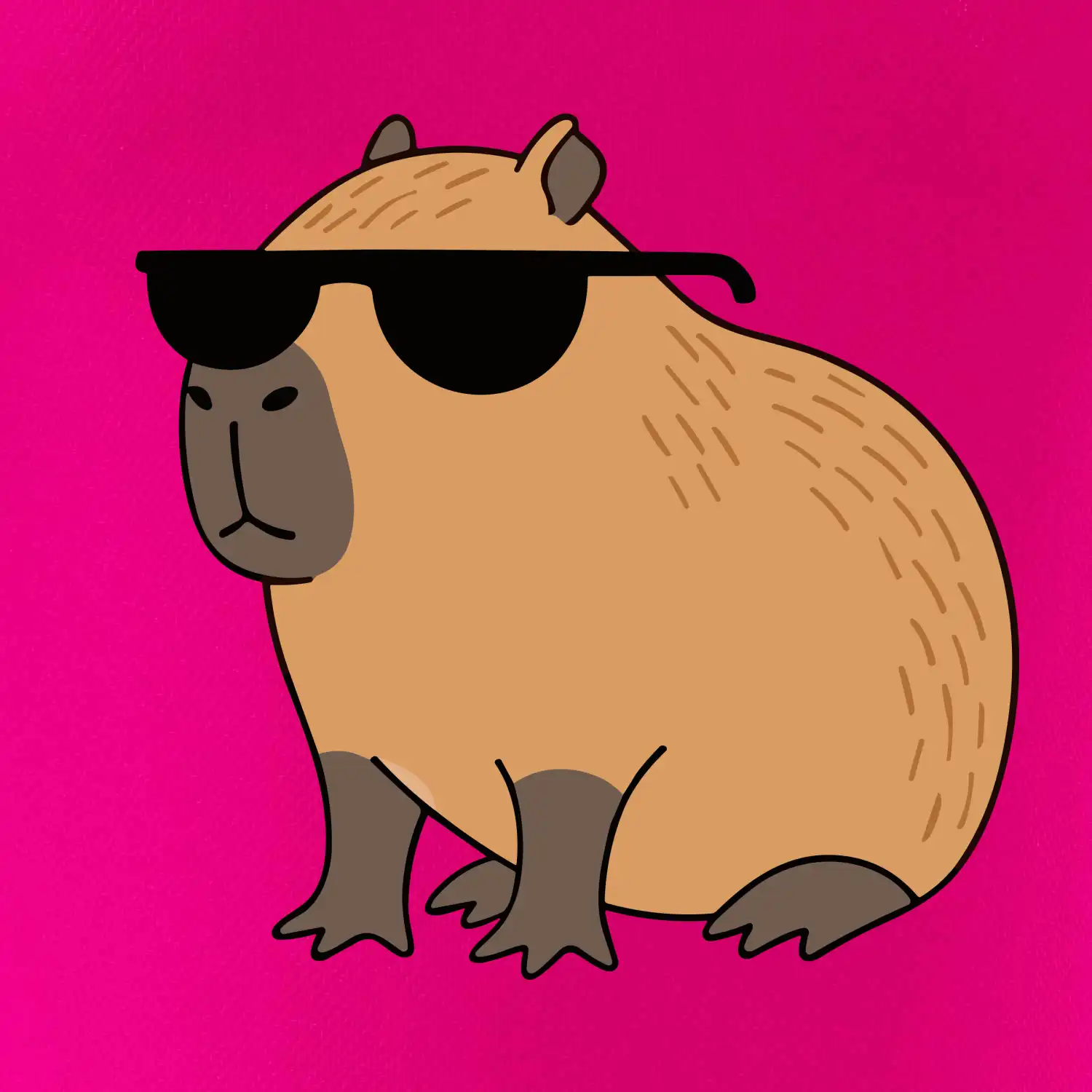 Hustá kapybara