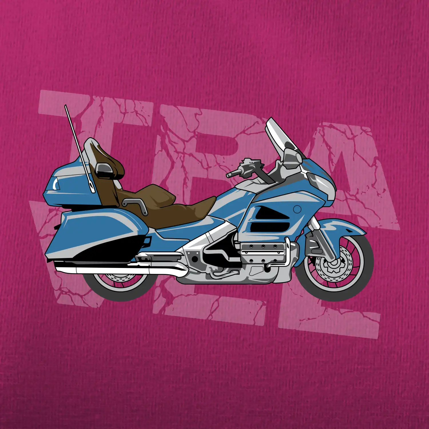 Cestovní motorka Amerika modrá