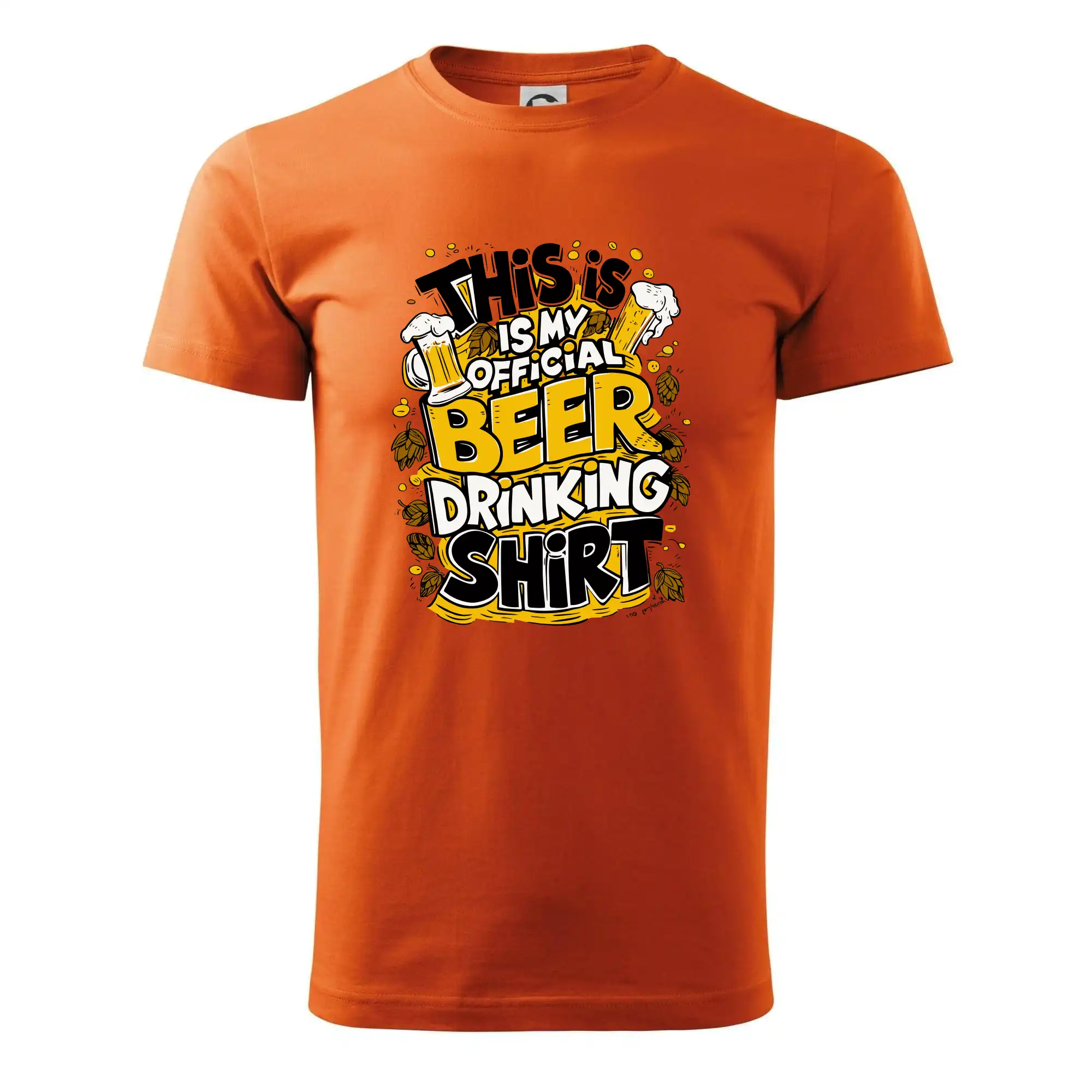 Vtipná tričká pre pivárov - This Is My Official Drinking Shirt - chmel - Klasické pánske tričko vyššej gramáže