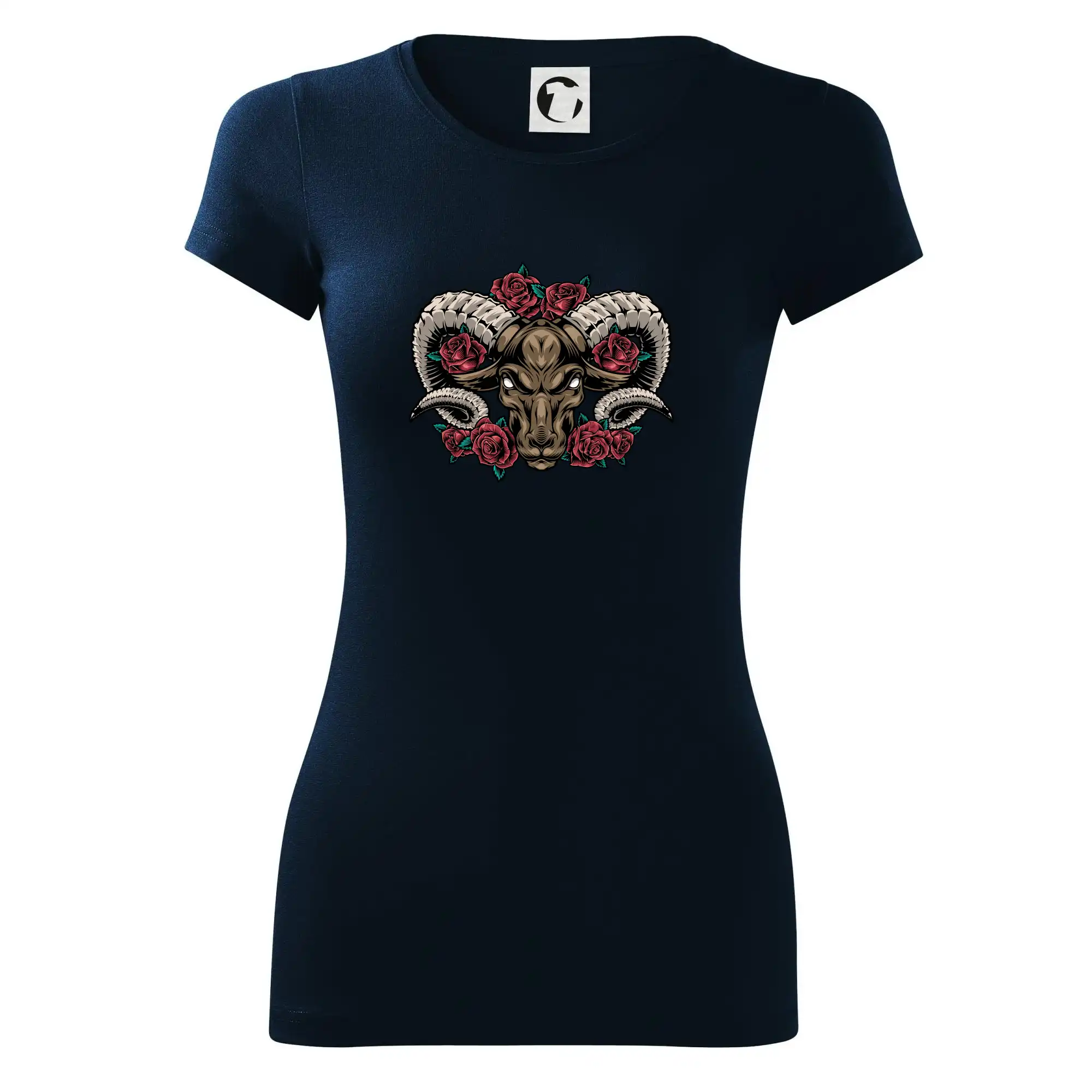 Hlava berana s růžemi