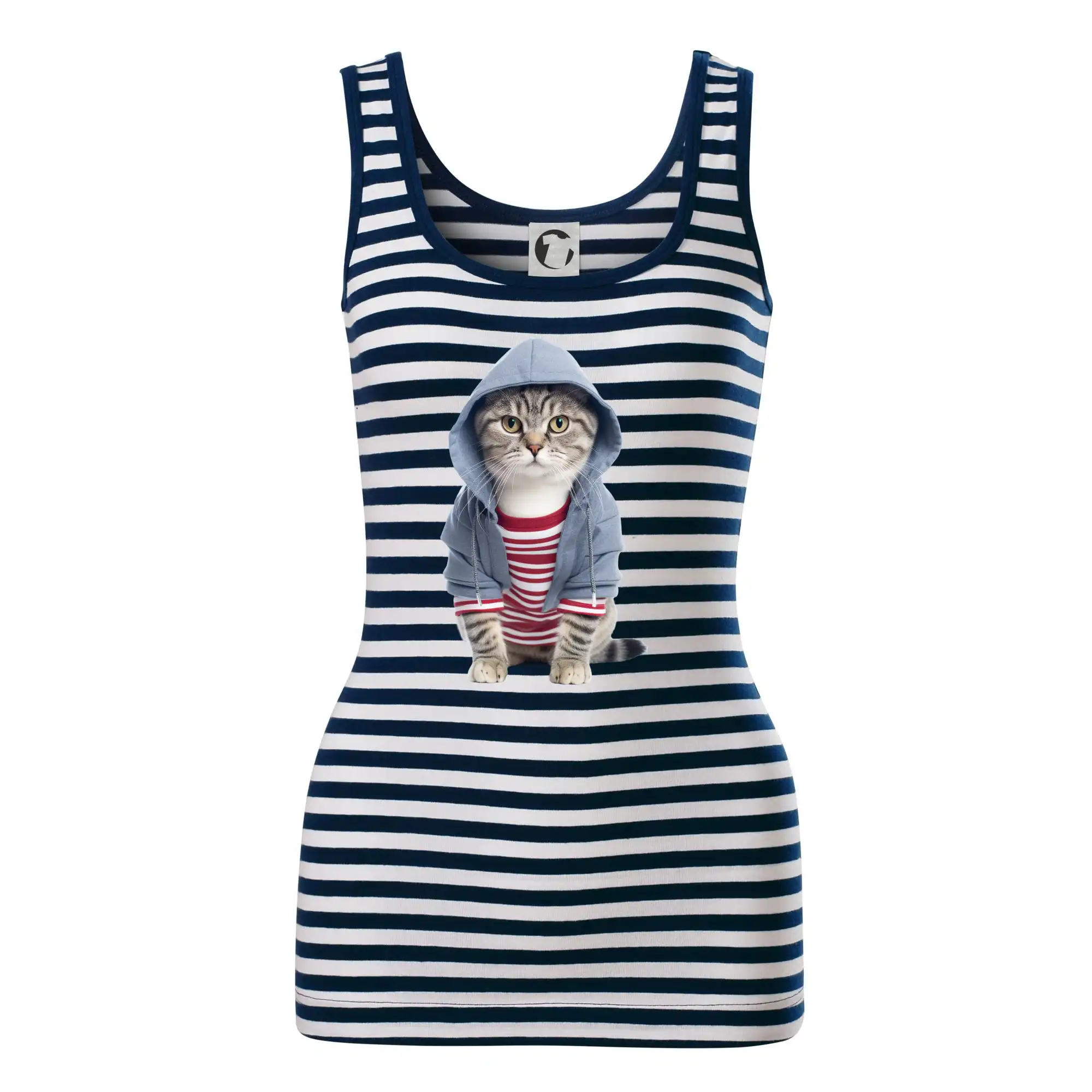 Kočka v pruhovaném triku