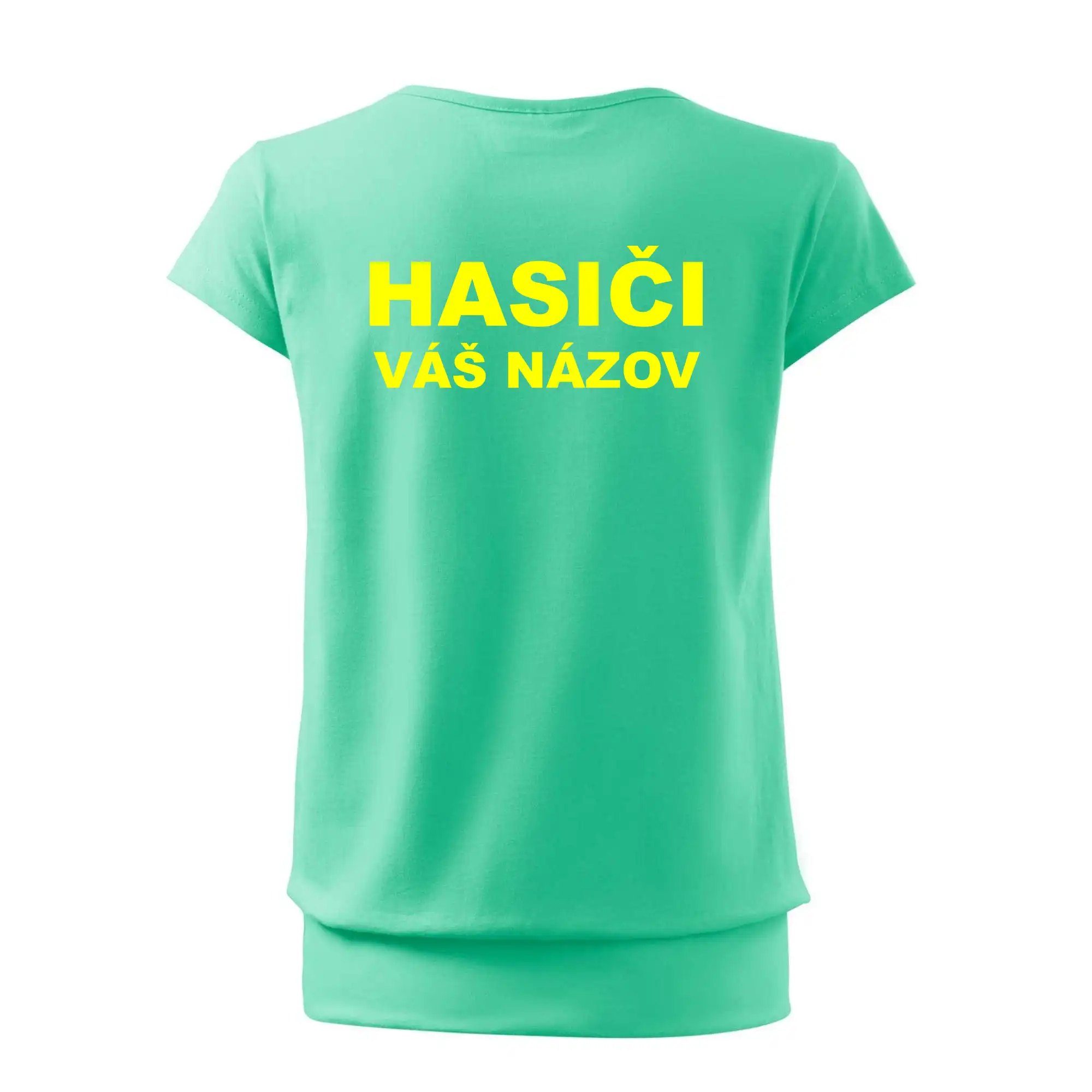 Hasiči - žltý nápis - váš názov zboru