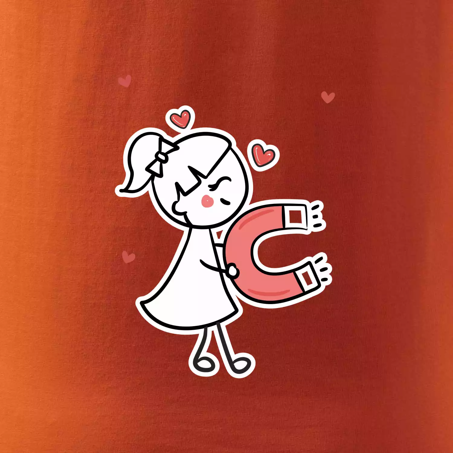 Párový motiv - panáček a magnet