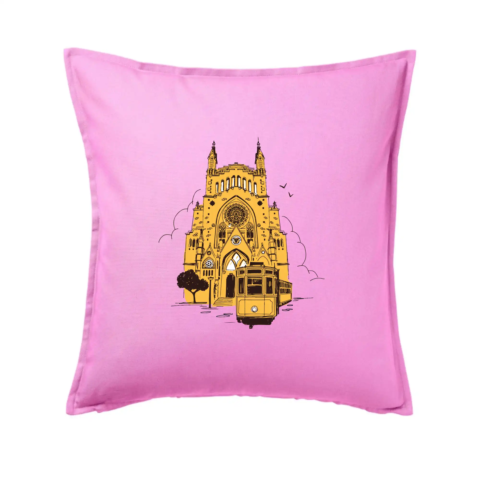 Mallorca - katedrála a tramvaj