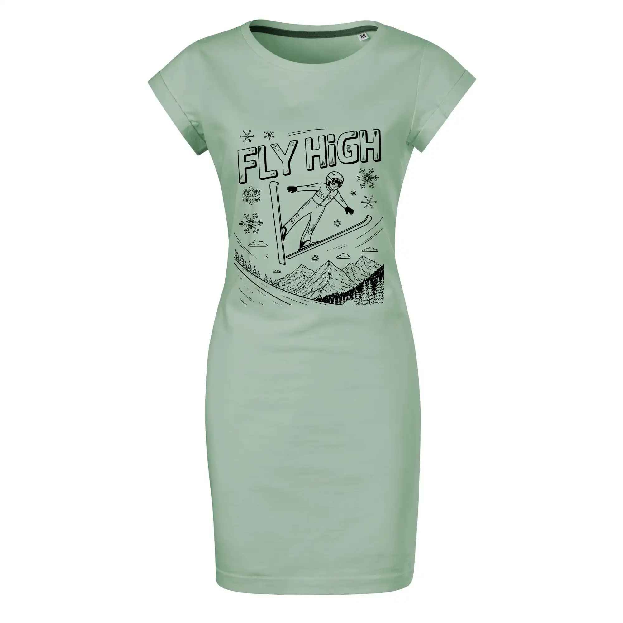 Černobílý skokan fly high