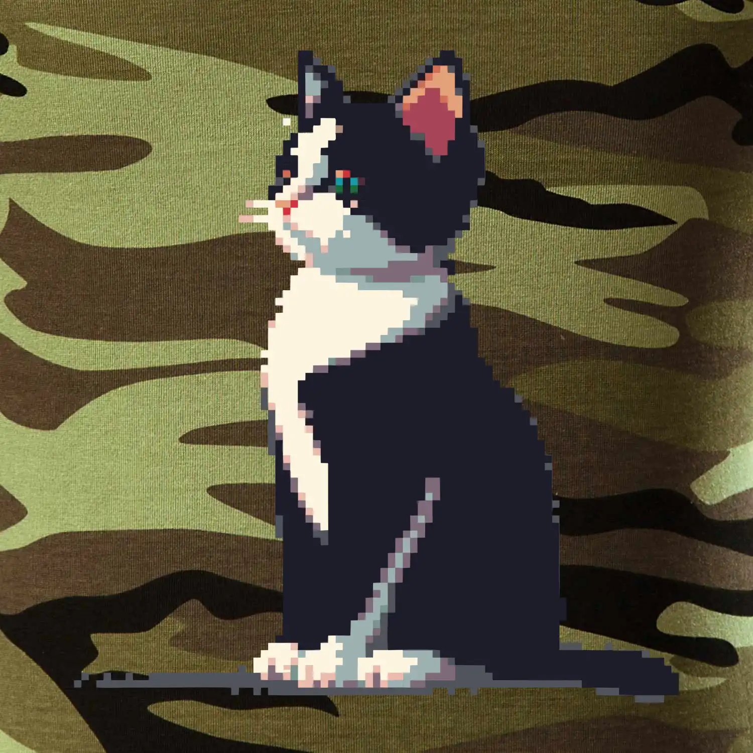 Mourovatá kočka pixel