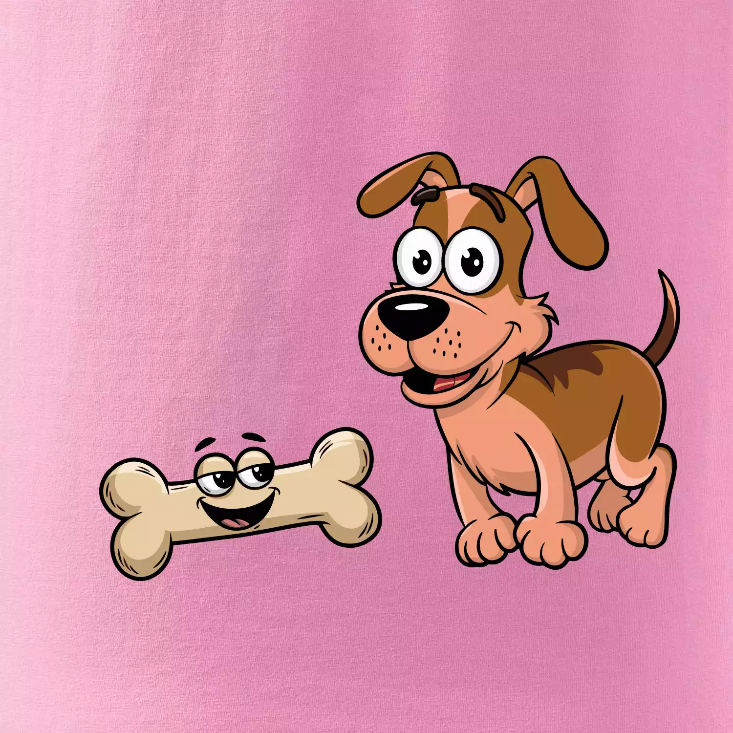 Parové triko - Pes a kost