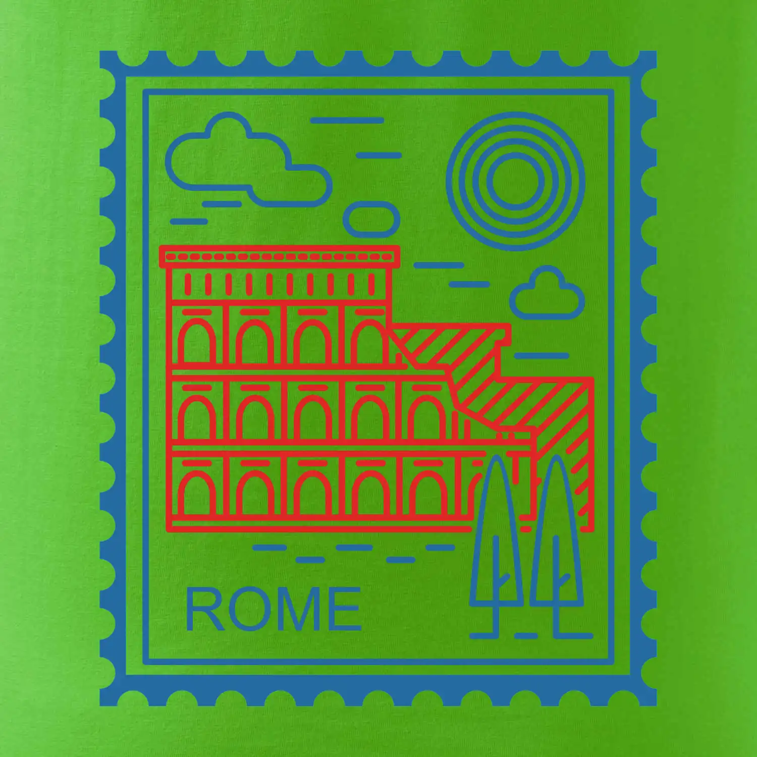 Řím známka jednoduchá