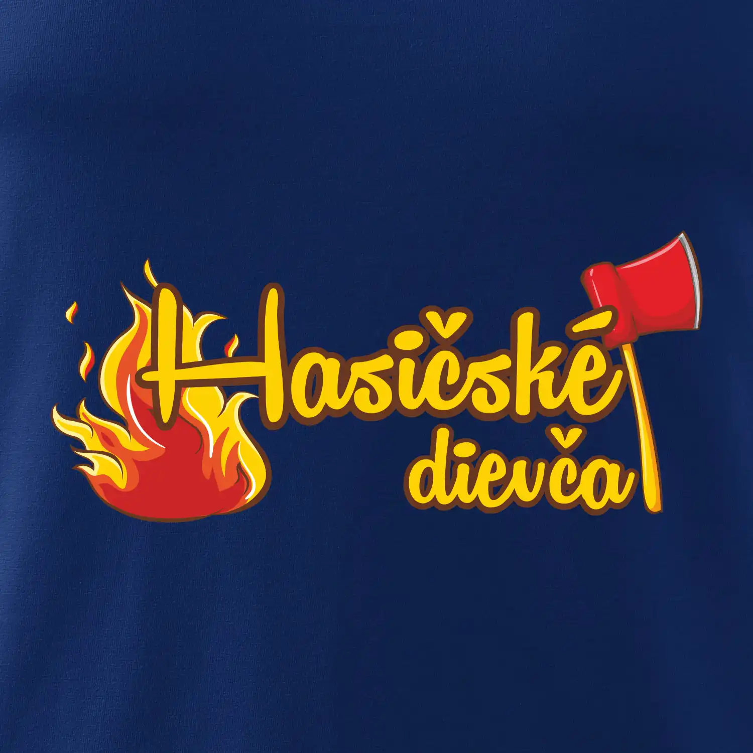 Hasičské dievča - oheň a sekera