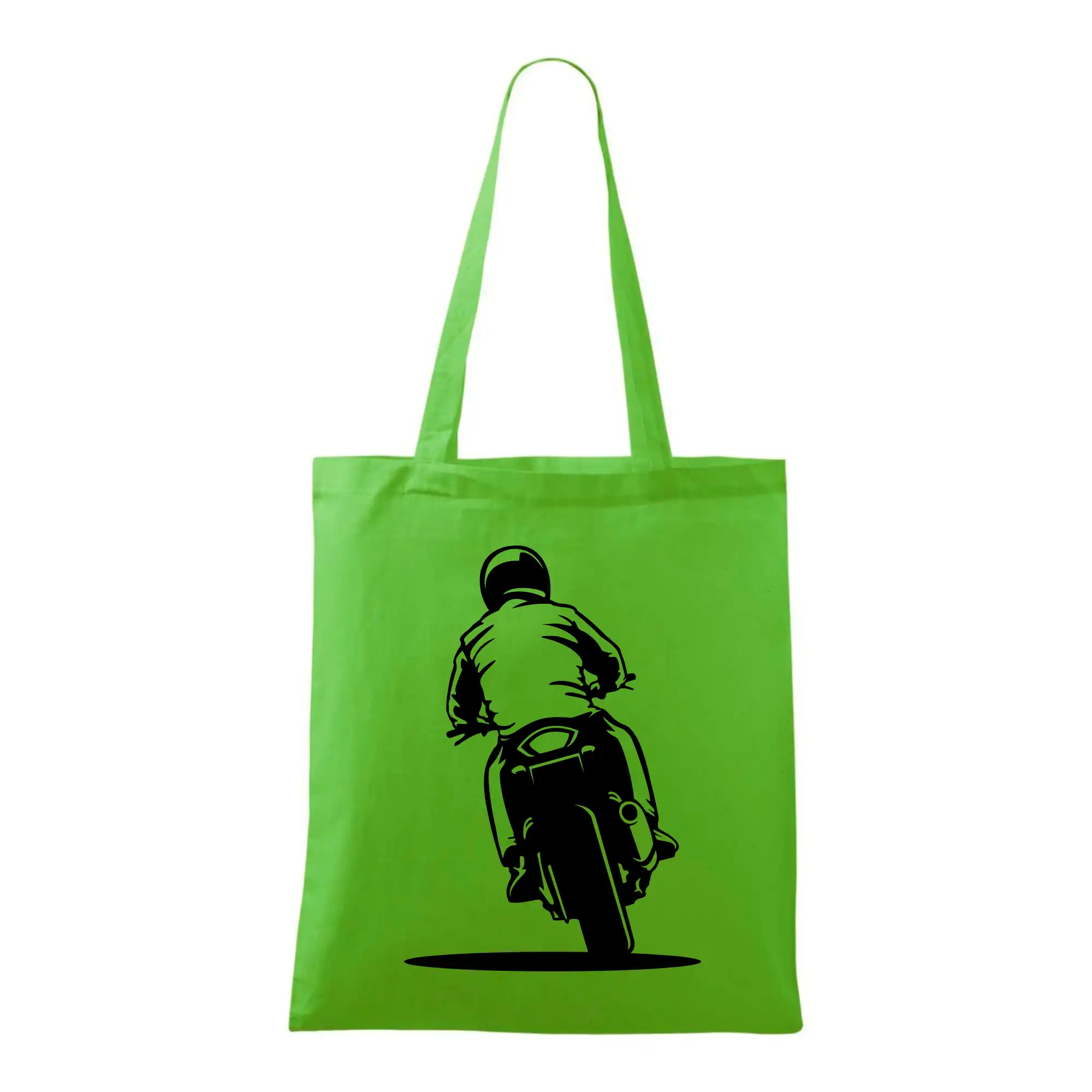 Motorkář na zádech - silnice