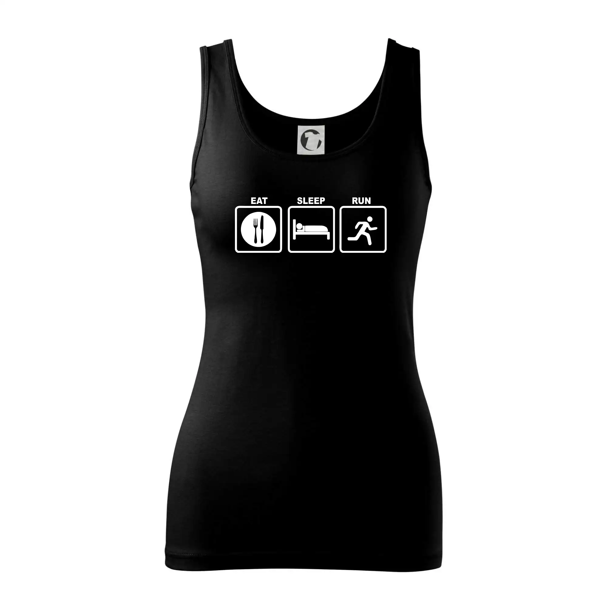 Eat sleep run čtverce