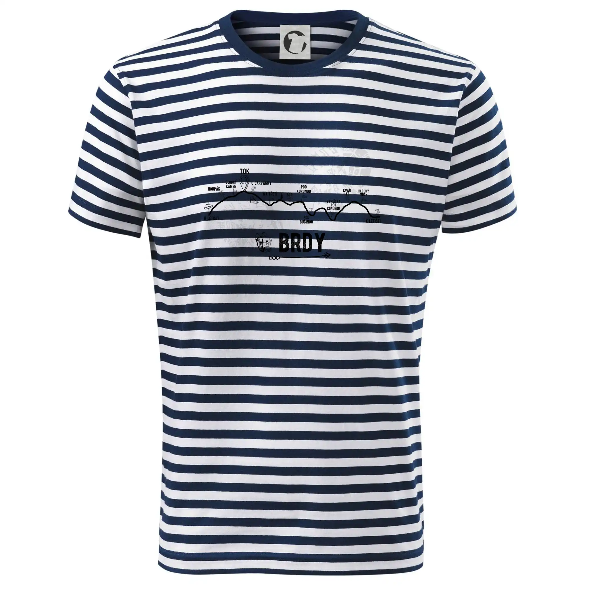 Cestovateľská tričká - Profil kopcov - Profil kopců - Brdy - Tričko na vodu