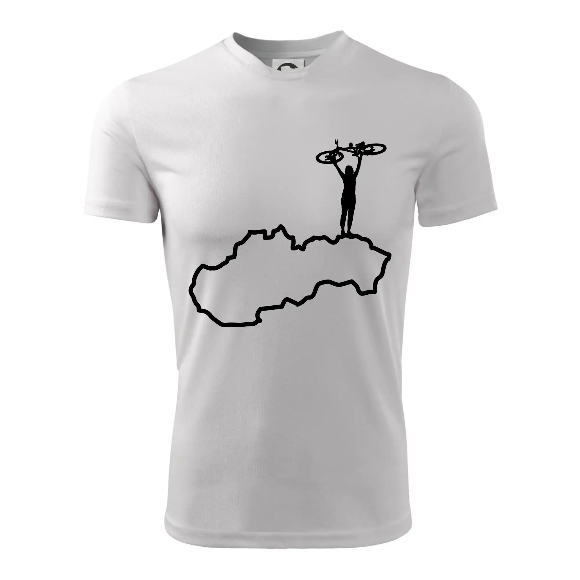 Mapa Slovenska - cyklista