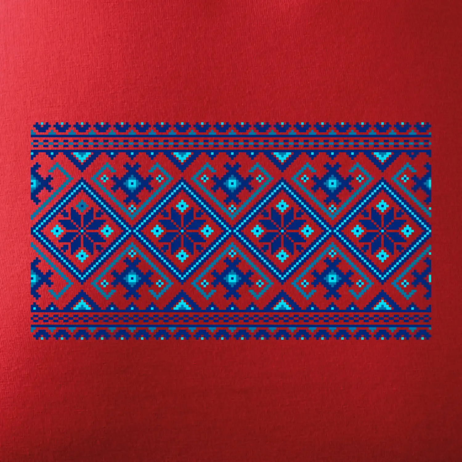 Ukrajinský vzor - modrý