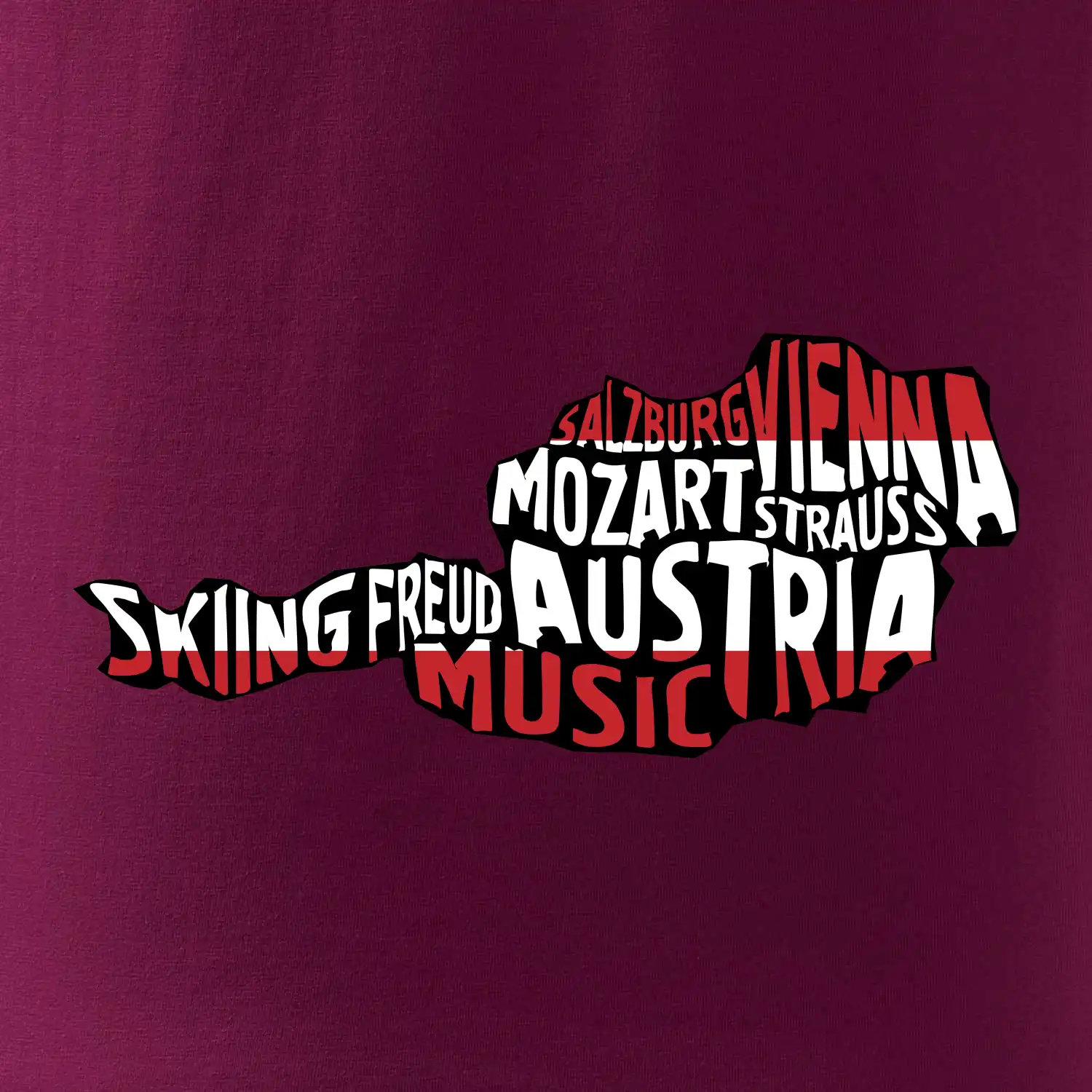 Mapy - názvy měst - Rakousko