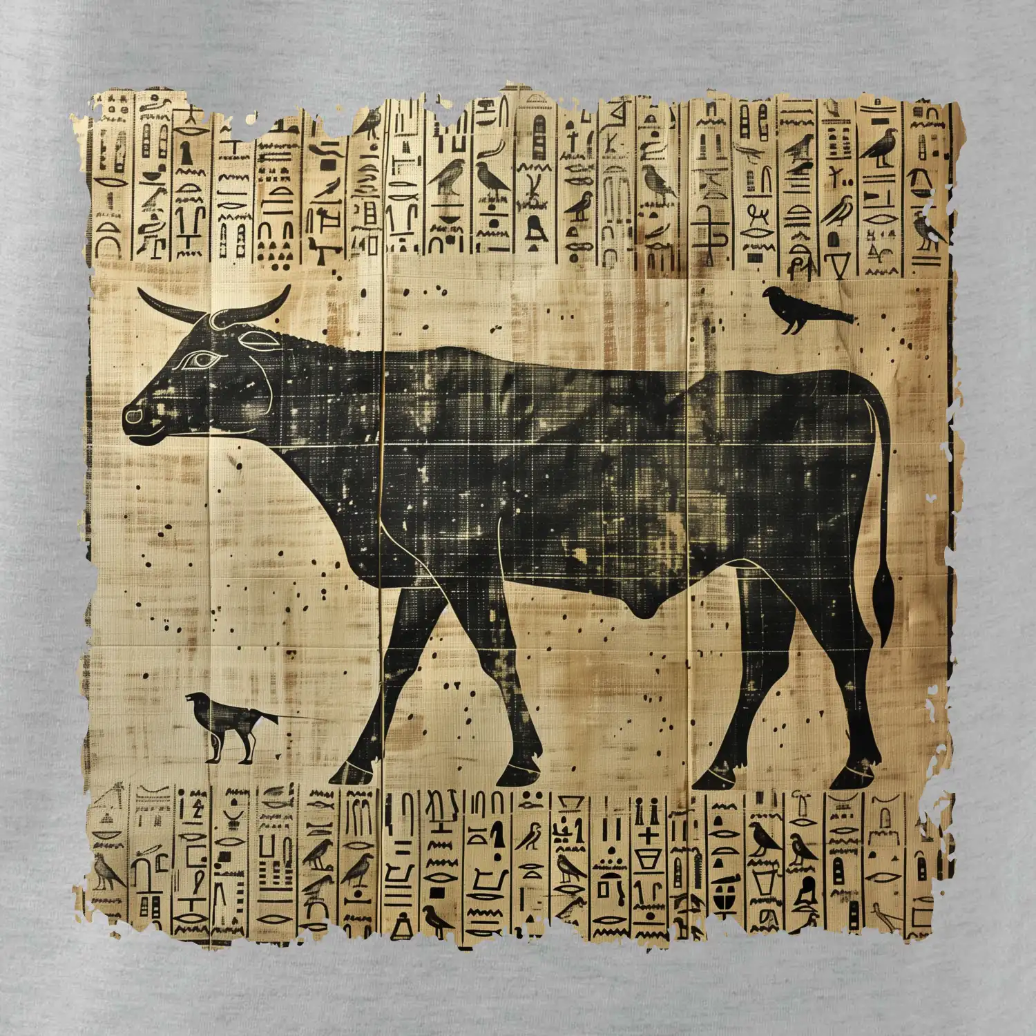 Egyptské hieroglyfy kráva
