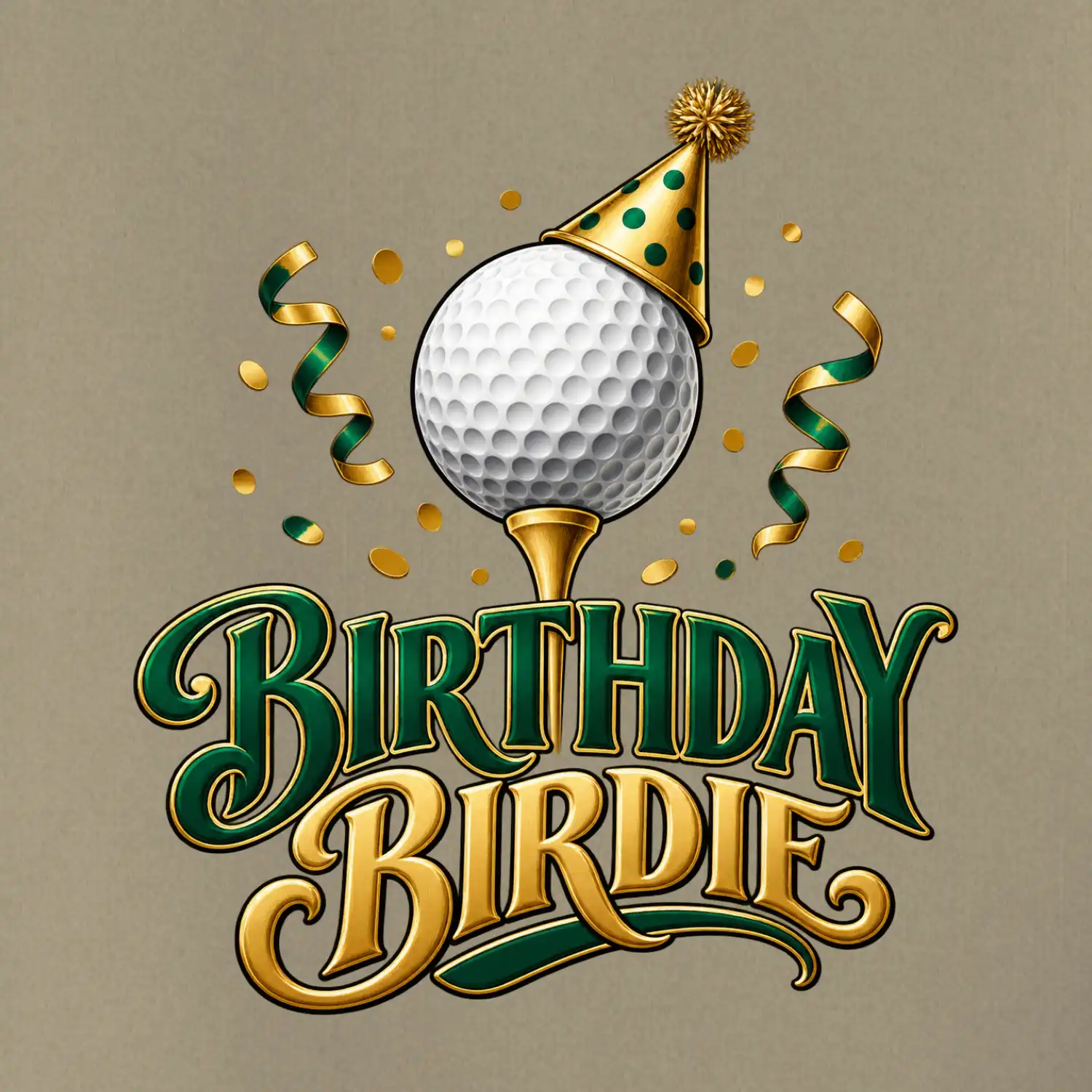 Narozeninové birdie s golfovým míčkem