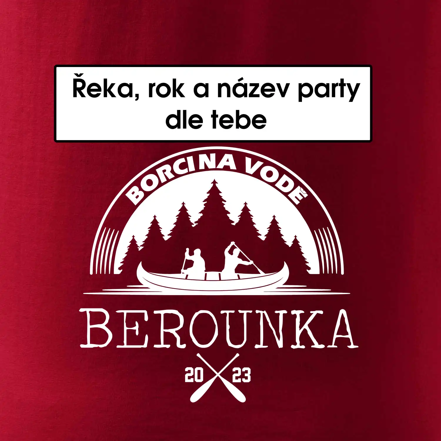 Na vodu - Kanoe les (vlastní nápis)