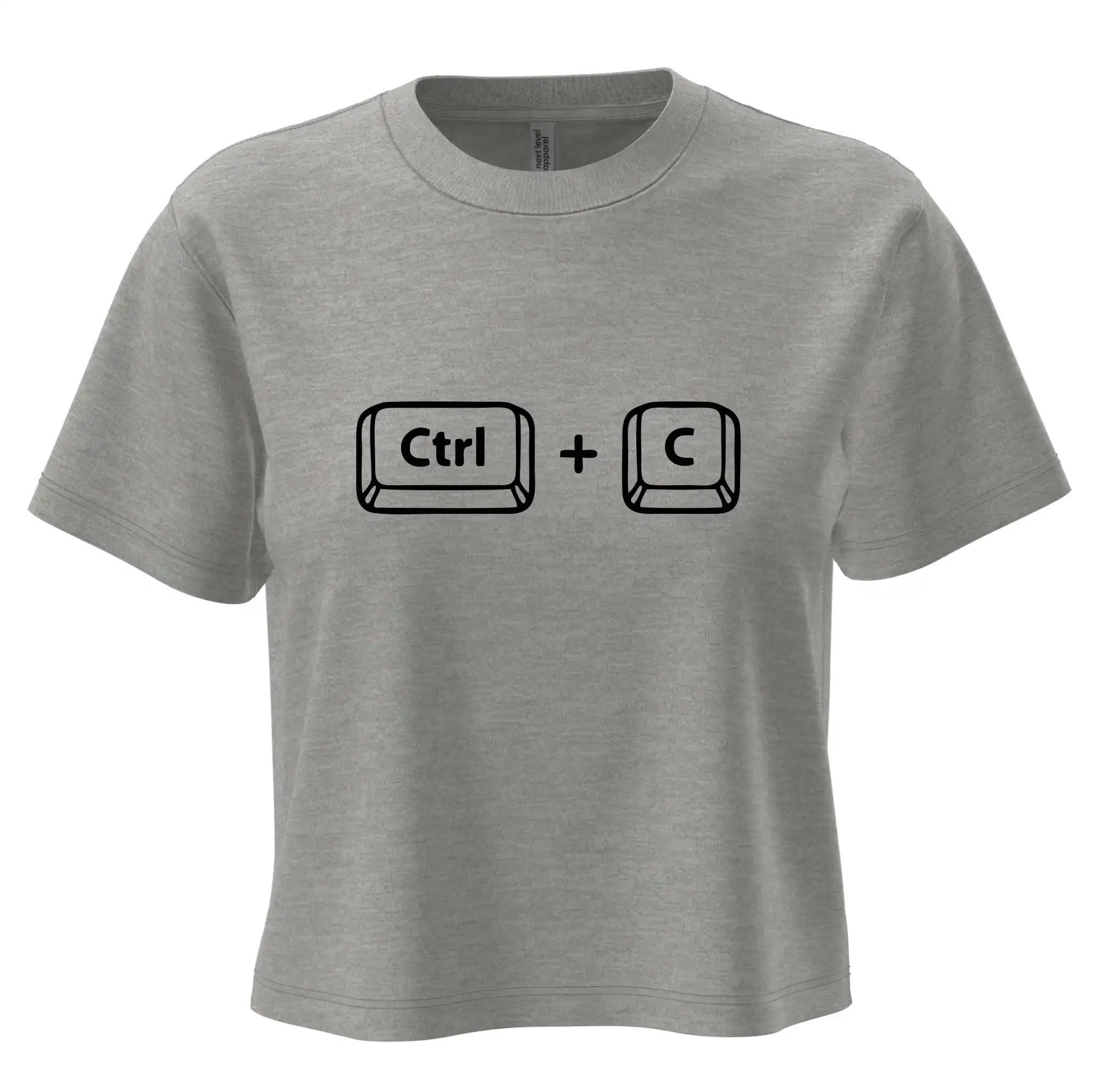 Detské body - až vyrastiem budem ako mamička - Mama CTRL + C - Boxy cropped tričko OVERSIZE