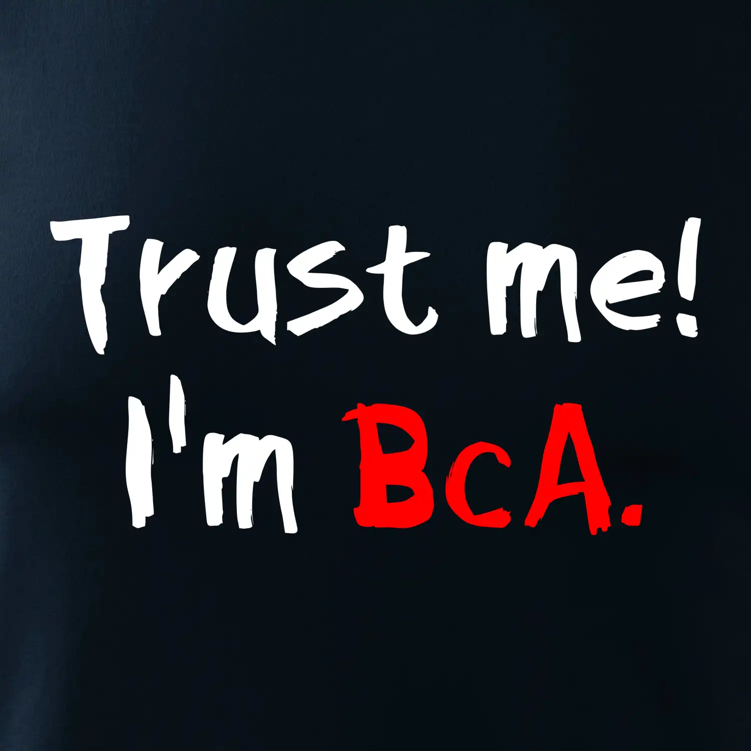 Trust me I´m  BcA. / Věř mi jsem BcA.