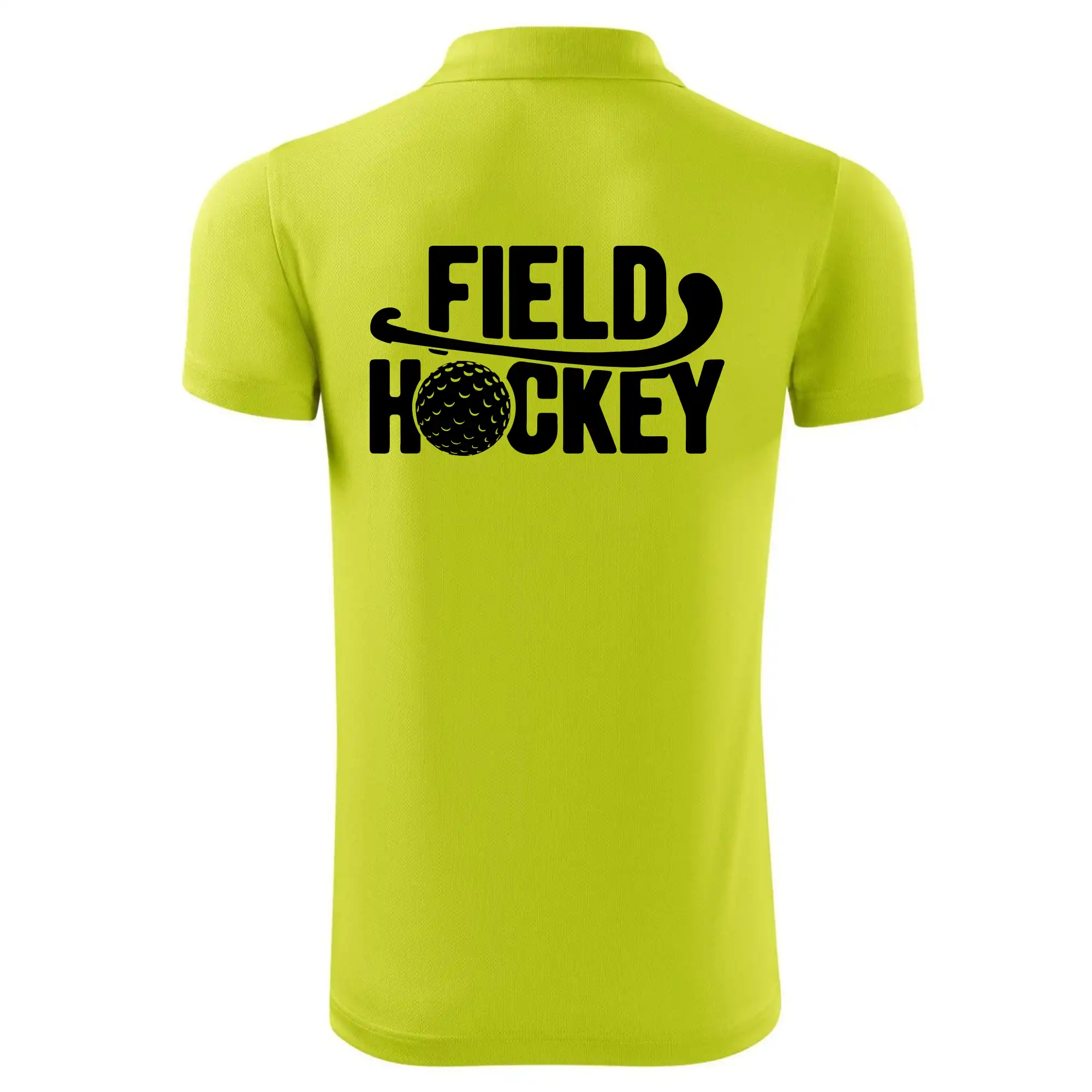 Field hockey míček a nápis