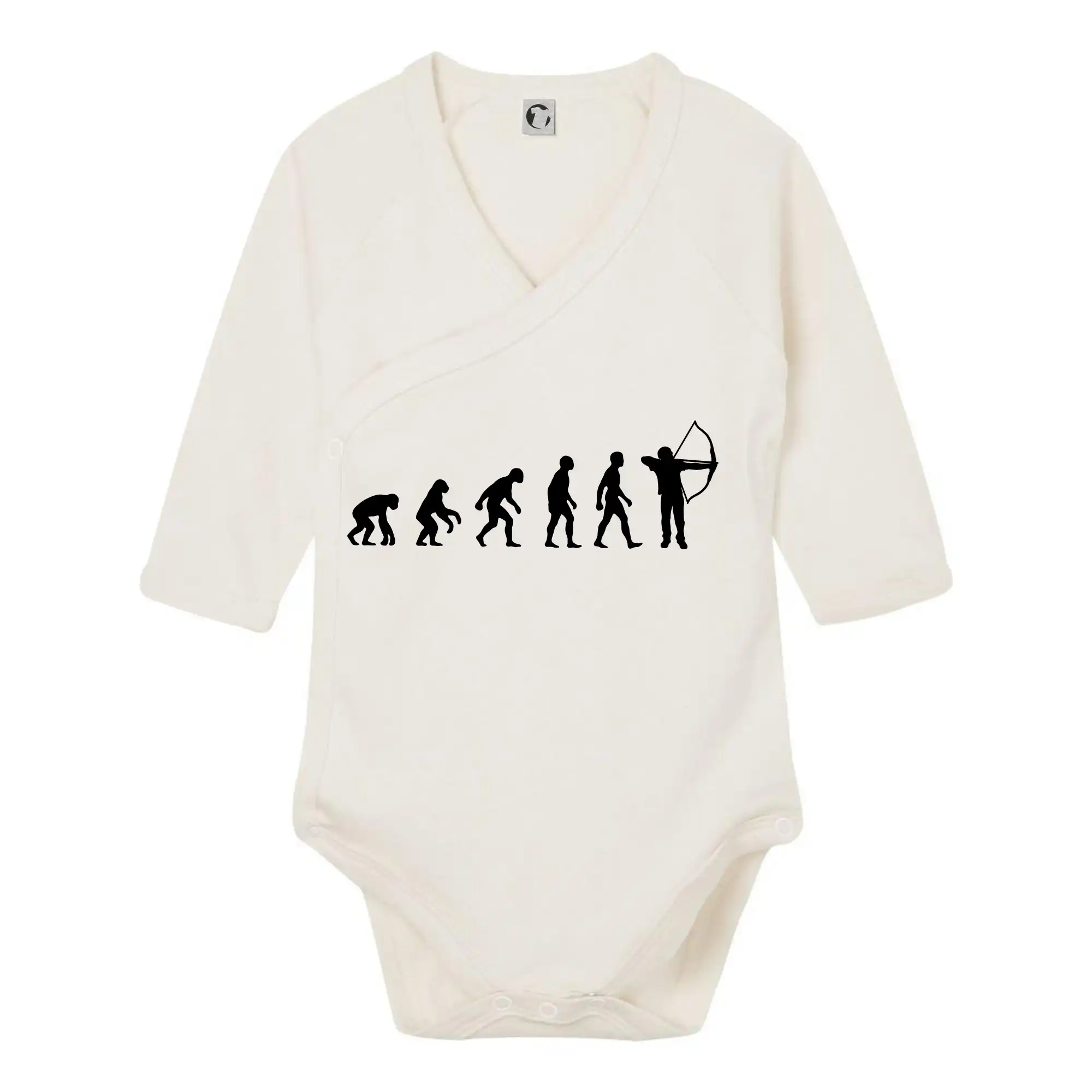 Tričká pre športovcov - Evolúcia lukostreľba - Body zavinovacie s dlhým rukávom