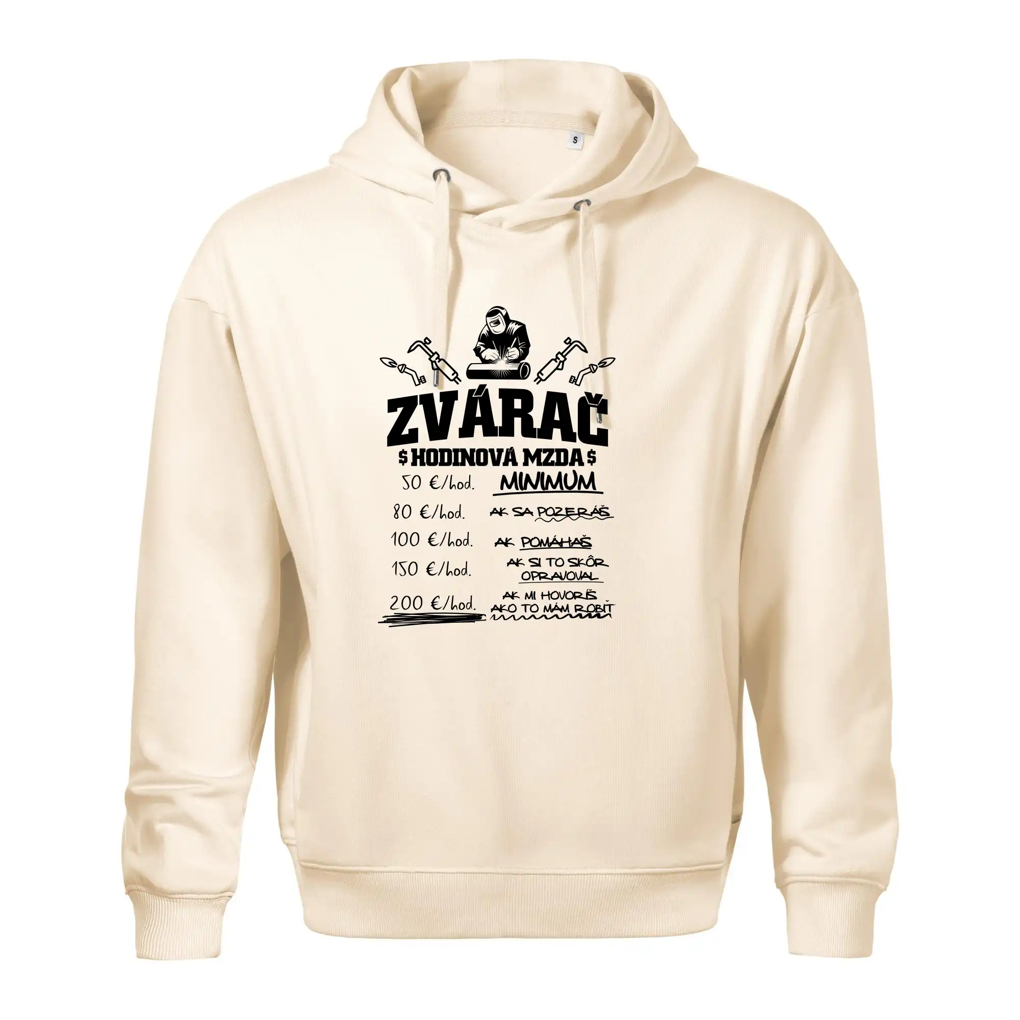 Hodinová mzda zvárač