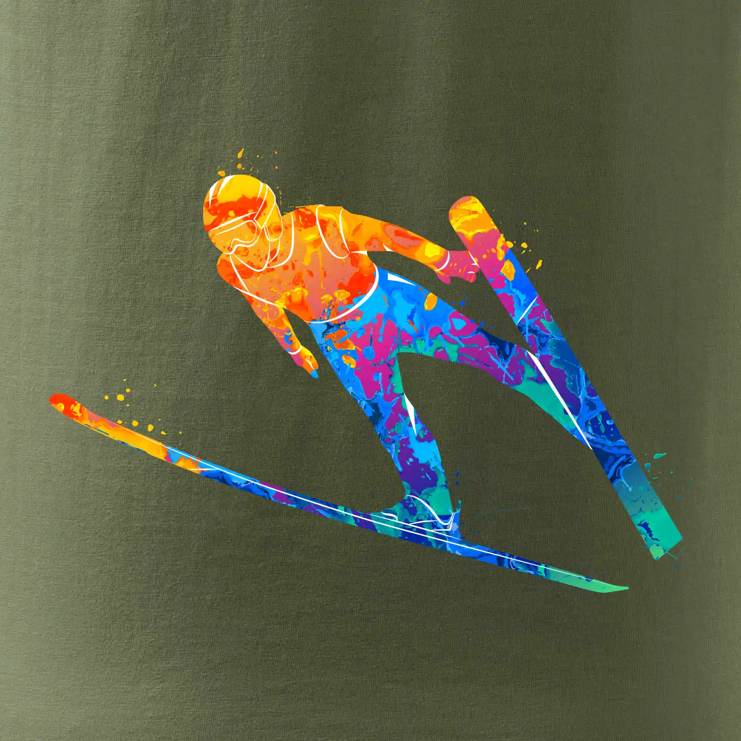 Skokan na lyžích splash