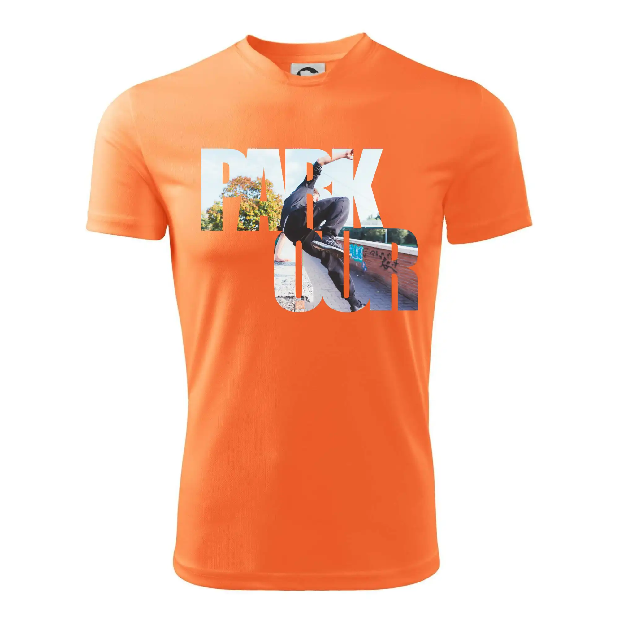 Parkour nápis ve městě