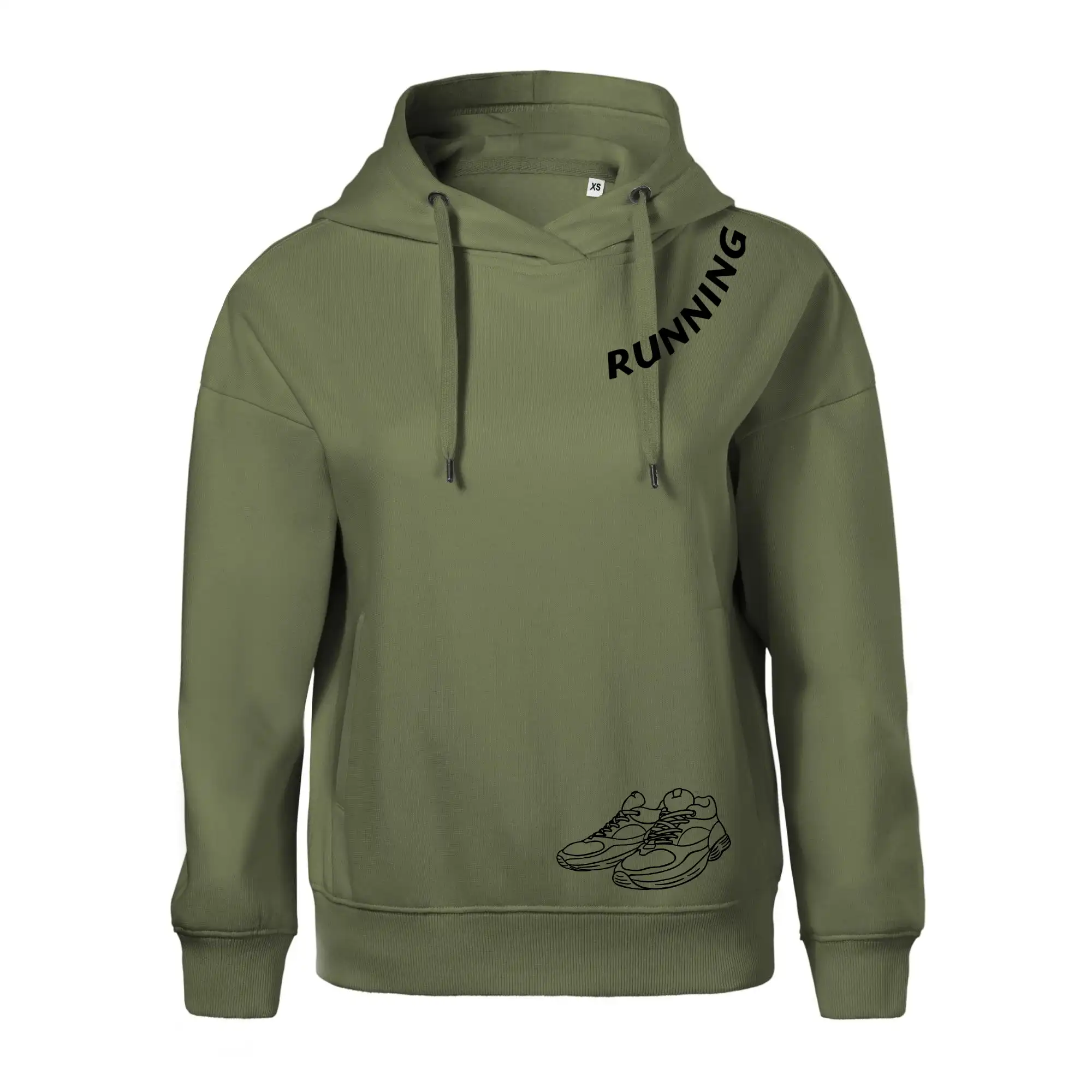 Running nápis šikmo